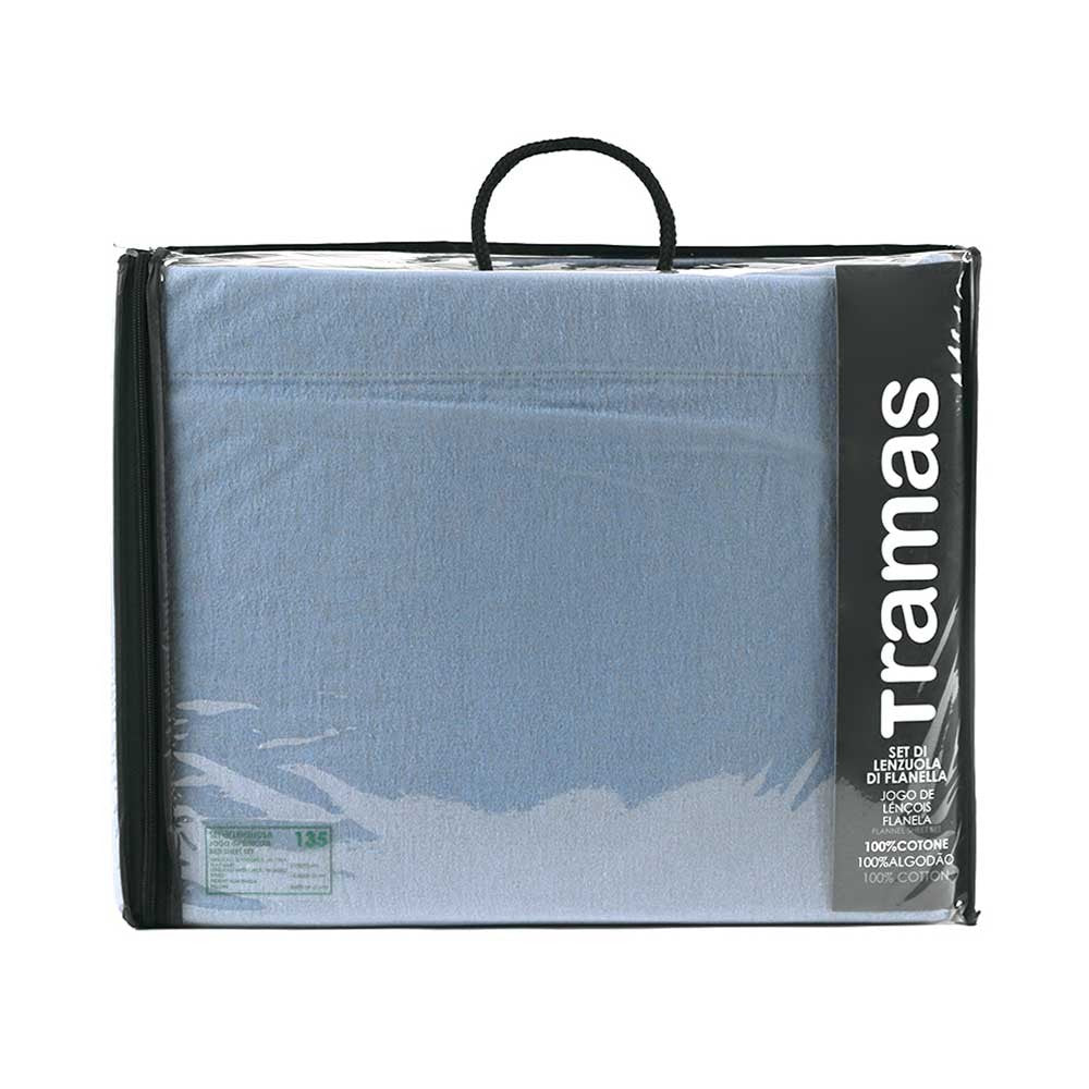 SET LENZUOLA IN FLANELLA SOLIDA