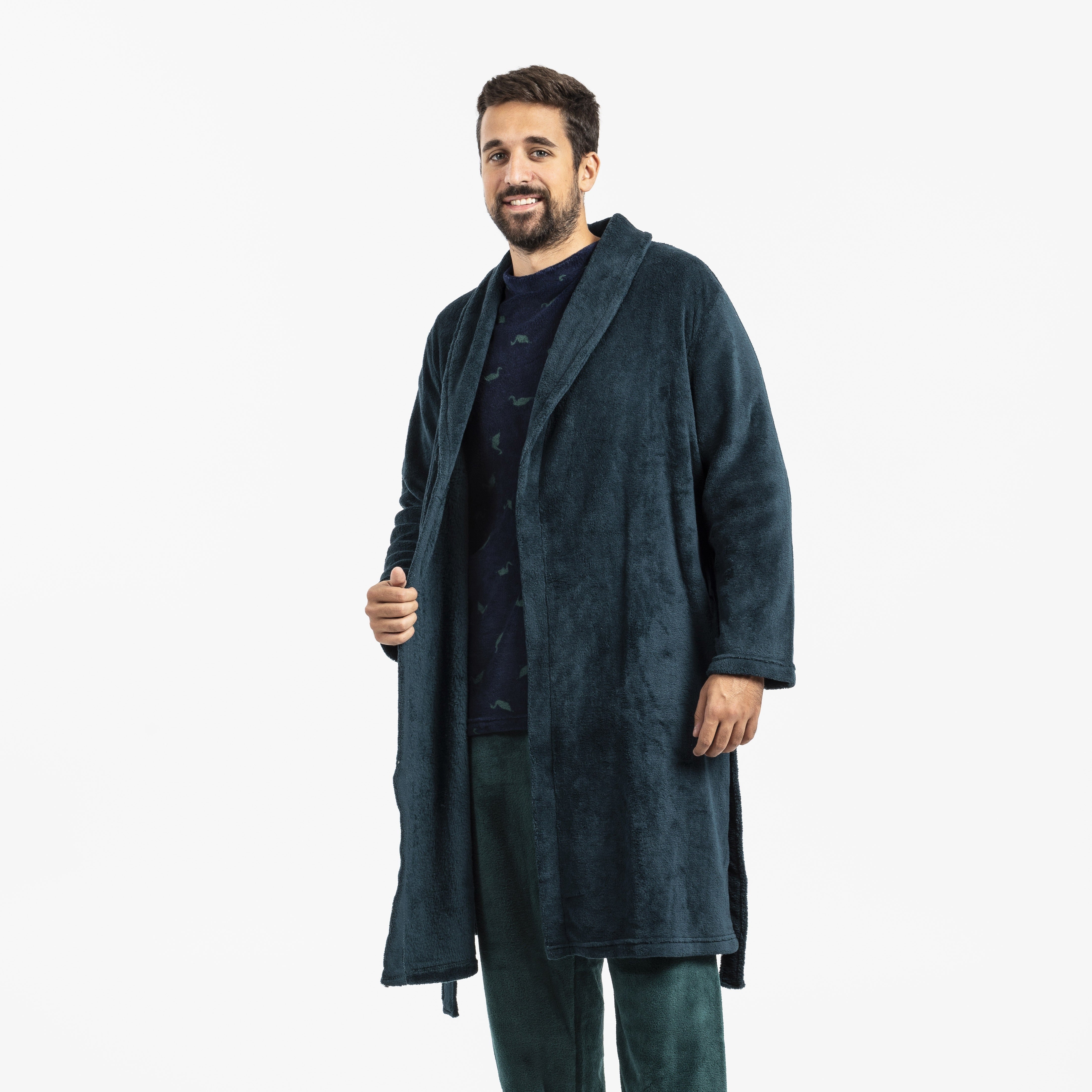 VESTAGLIA CORALLO DA UOMO SOLIDO