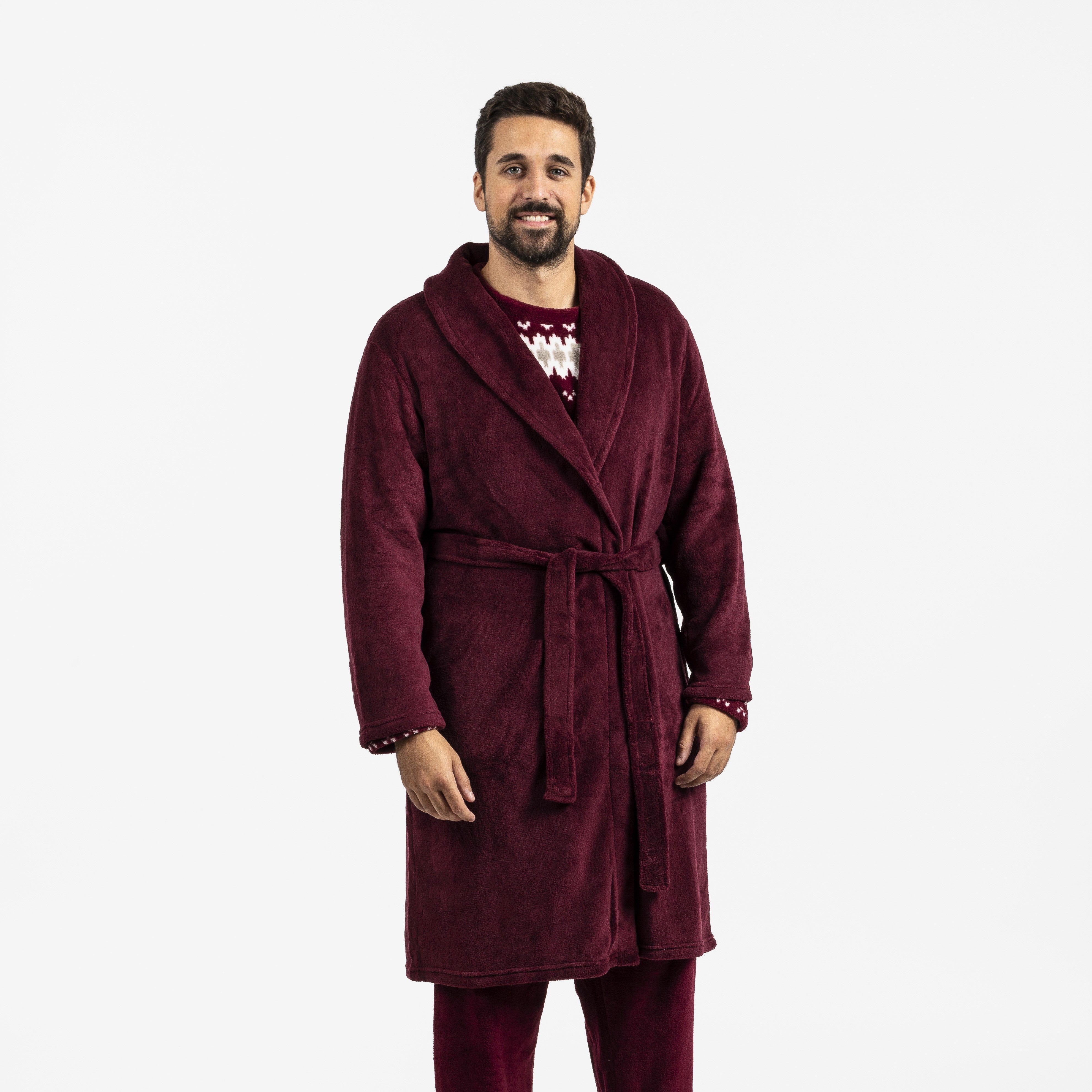 VESTAGLIA CORALLO DA UOMO SOLIDO