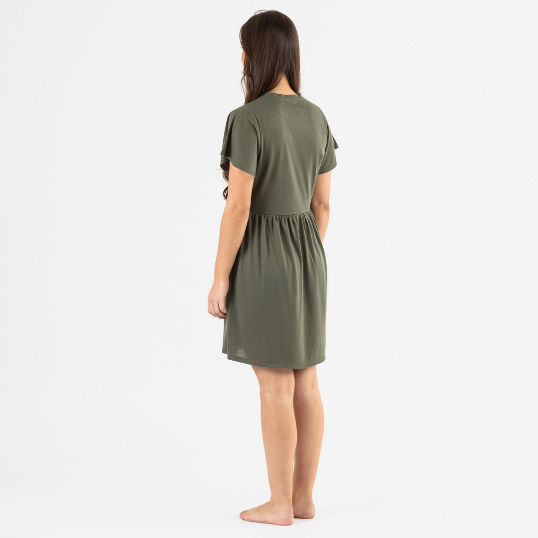 CAMICIA DA NOTTE A MANICHE CORTE