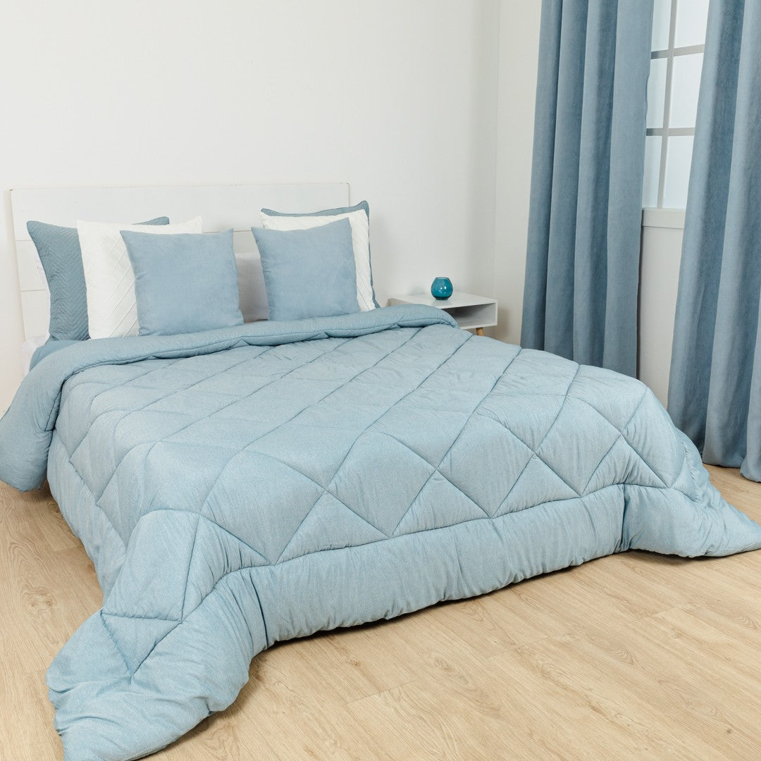 PIUMINO TINTA UNITA EFFETTO CONSUMATO