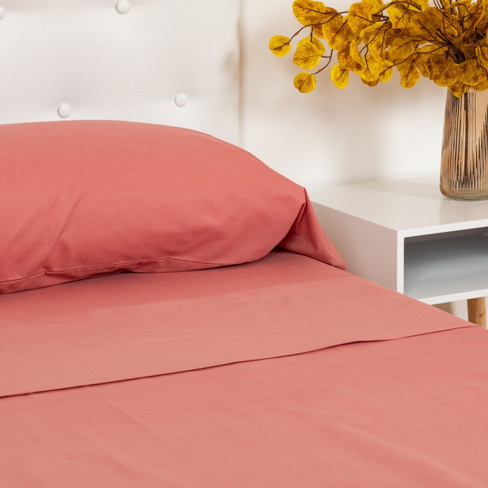 SET LENZUOLA PERCALE ALG TINTO