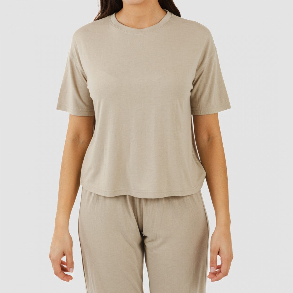 Pigiama lungo/corto da donna in viscosa semplice