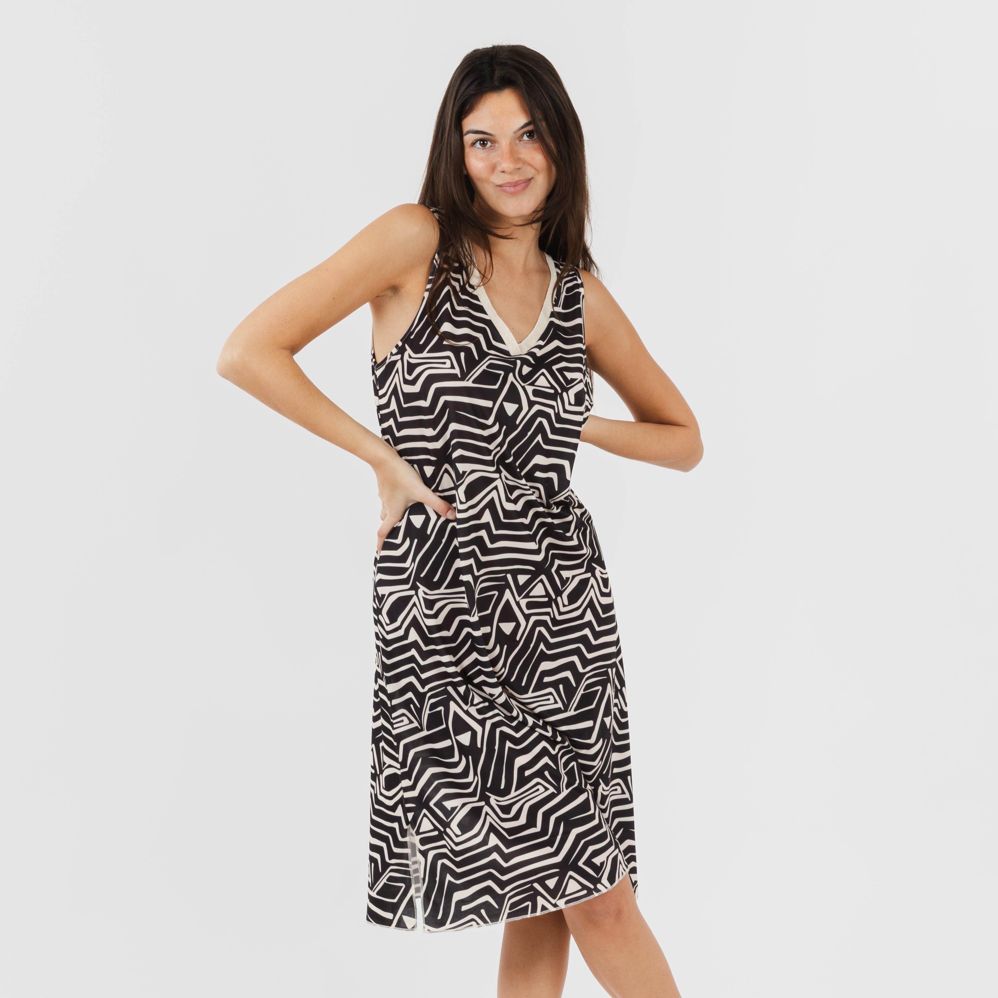 ABITO MIDI CON SPALLINE MORBIDE GUIOMAR