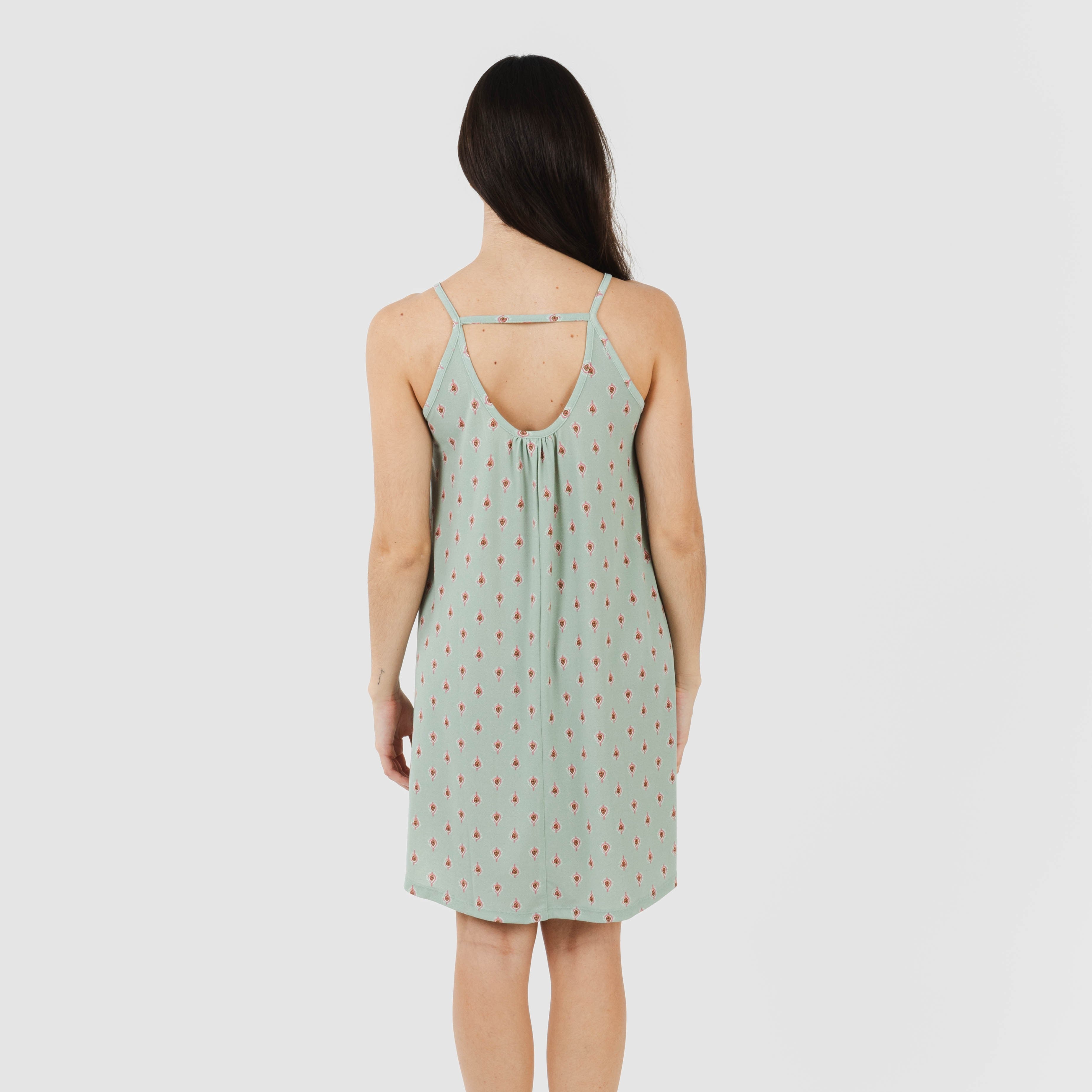 ABITO CORTO ALESSIA IN CREPE CON SPALLINE