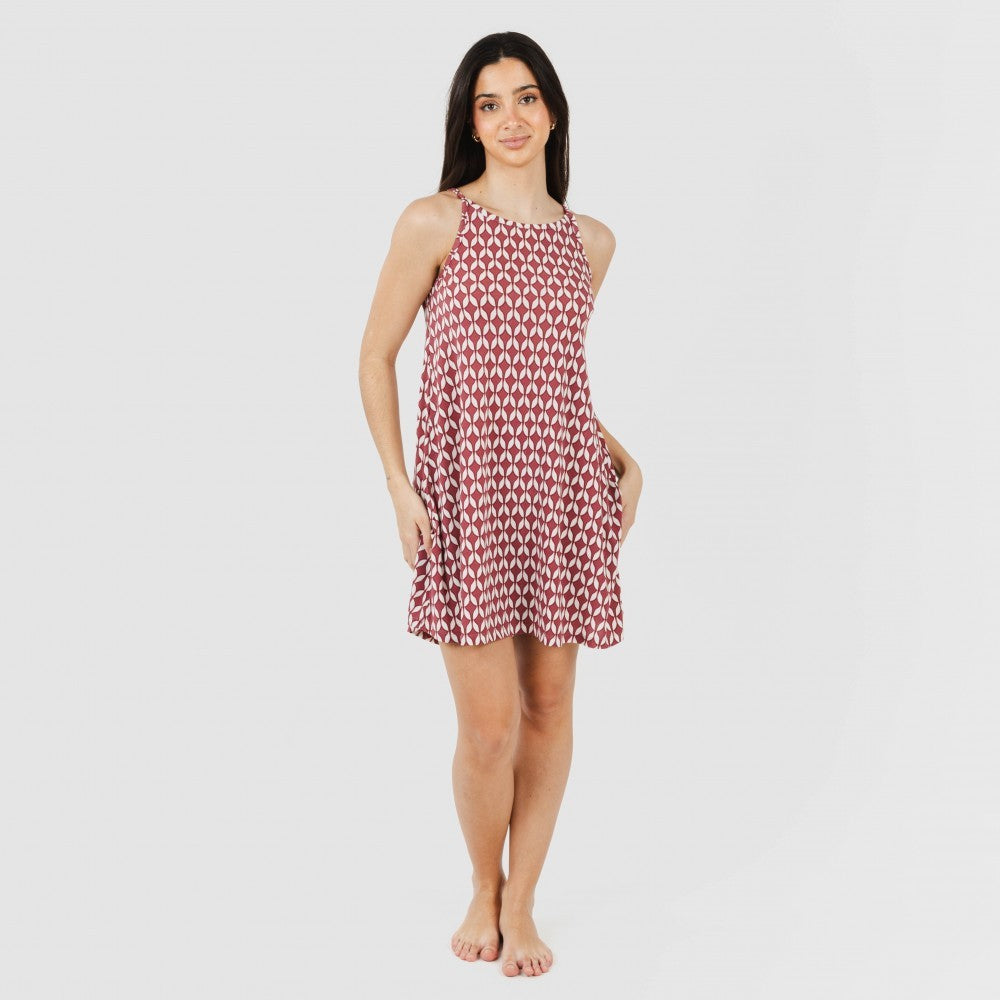 ABITO CORTO IN CREPE ALINO CON CINTURINO