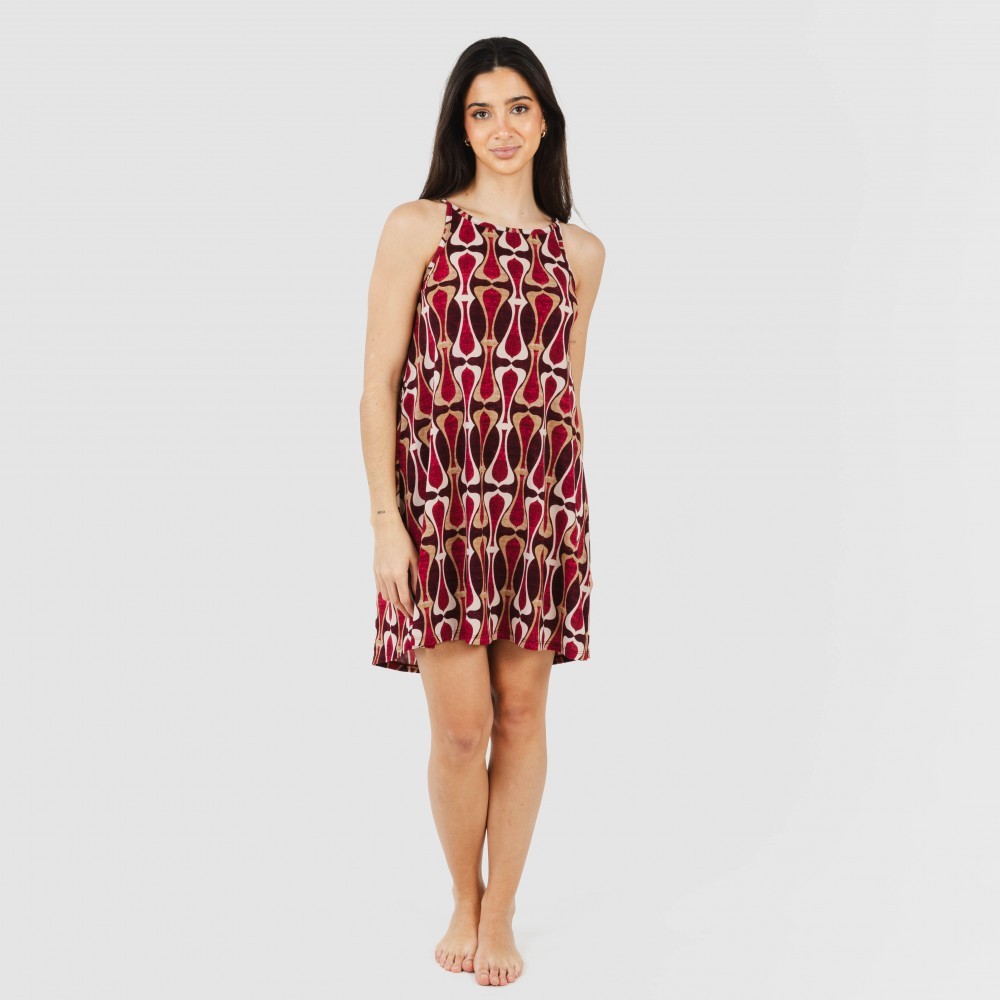 Abito corto con spalline di Castelar Crepe