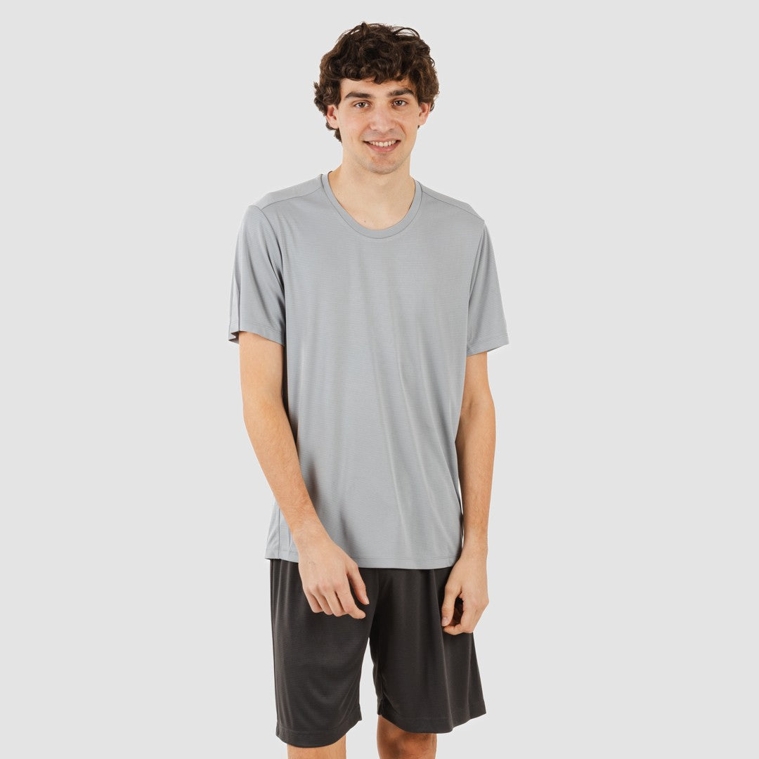 COMPLETO SPORTIVO PANTALONCINI TECNICI SEMPLICI DA UOMO