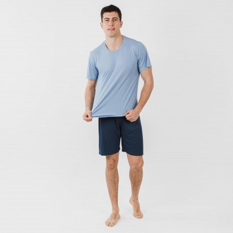 COMPLETO SPORTIVO PANTALONCINI TECNICI SEMPLICI DA UOMO