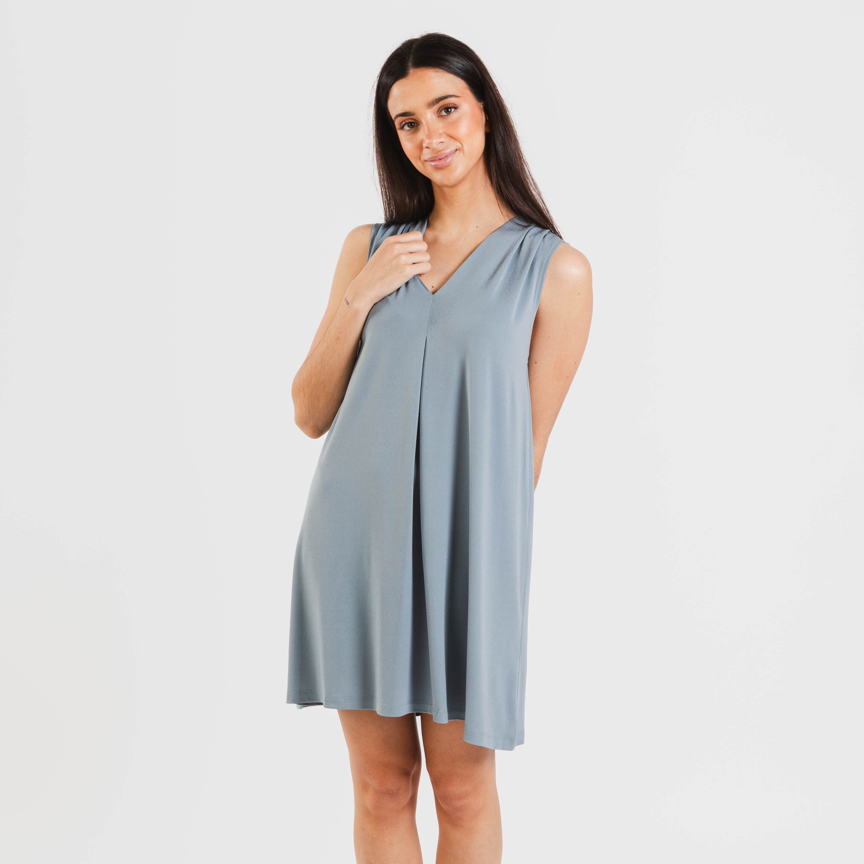 ABITO CORTO IN CREPE SEMPLICE