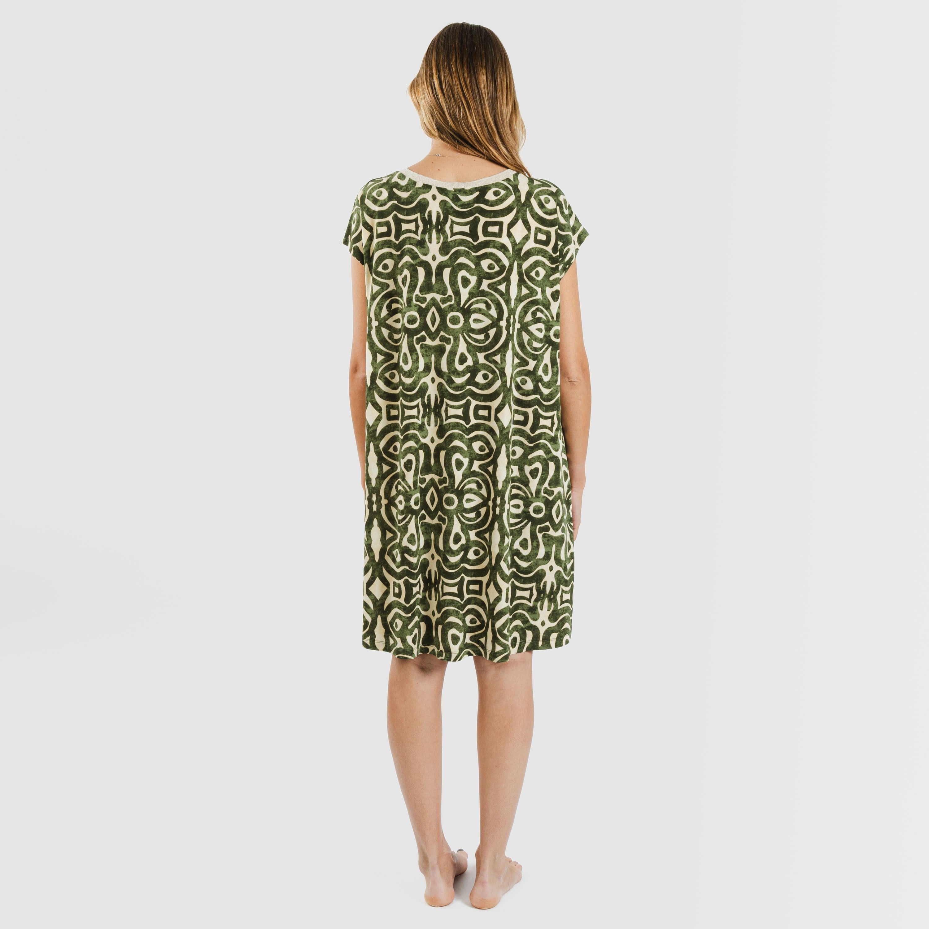 ABITO CORTO FLOWY IN CREPE PREMURA