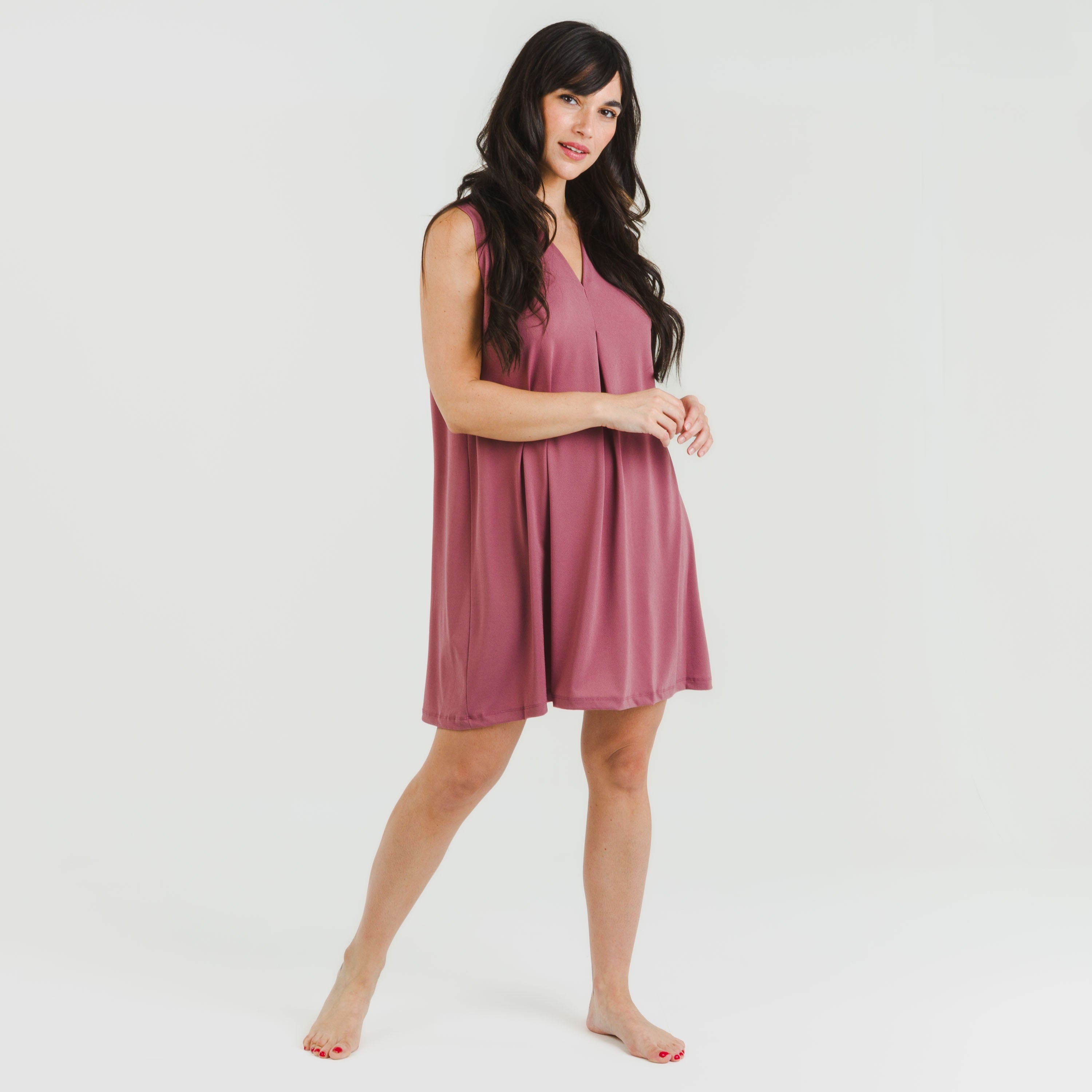 ABITO CORTO IN CREPE SEMPLICE