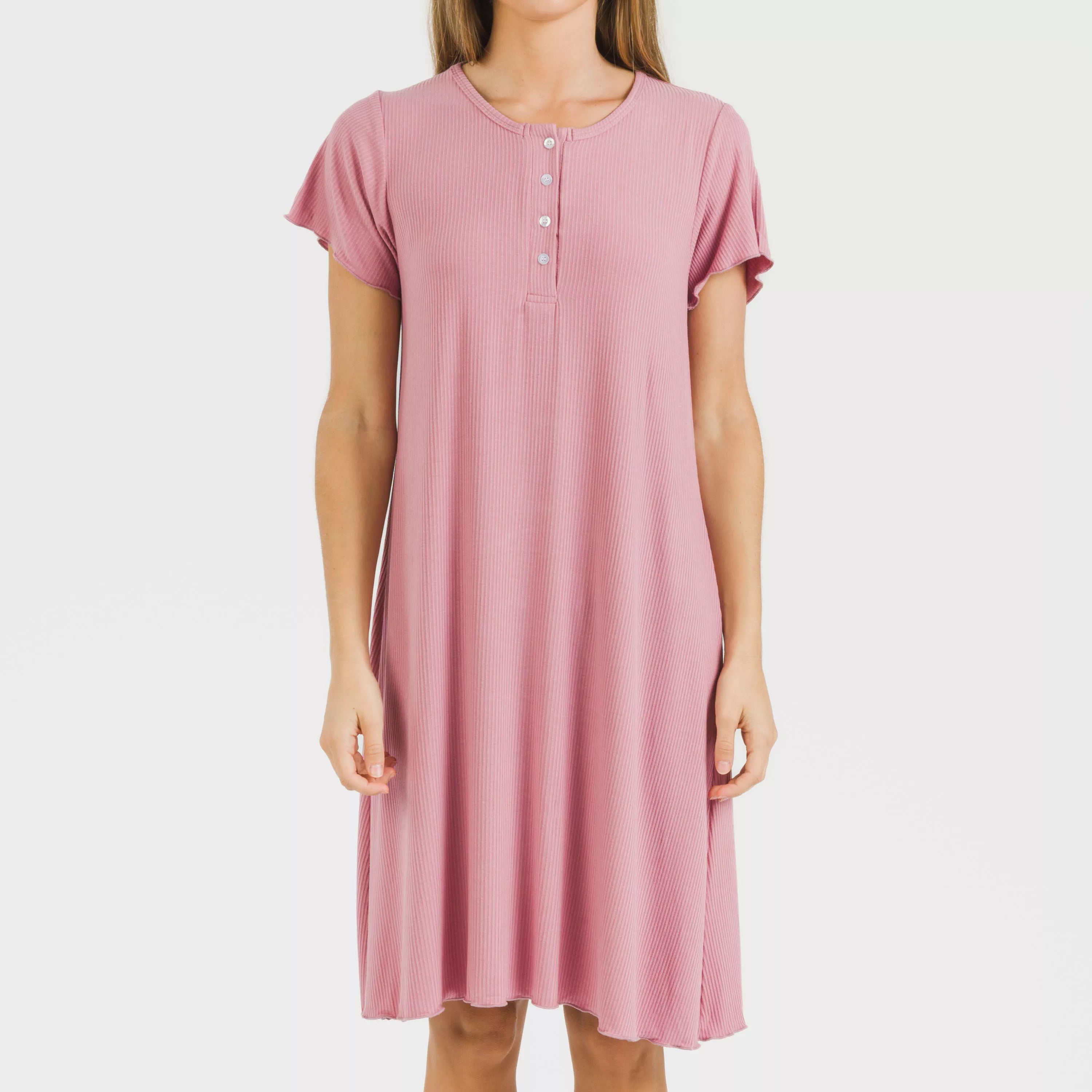 BLUSON A MANICHE CORTE A COSTINE IN VISCOSA TINTA UNITA