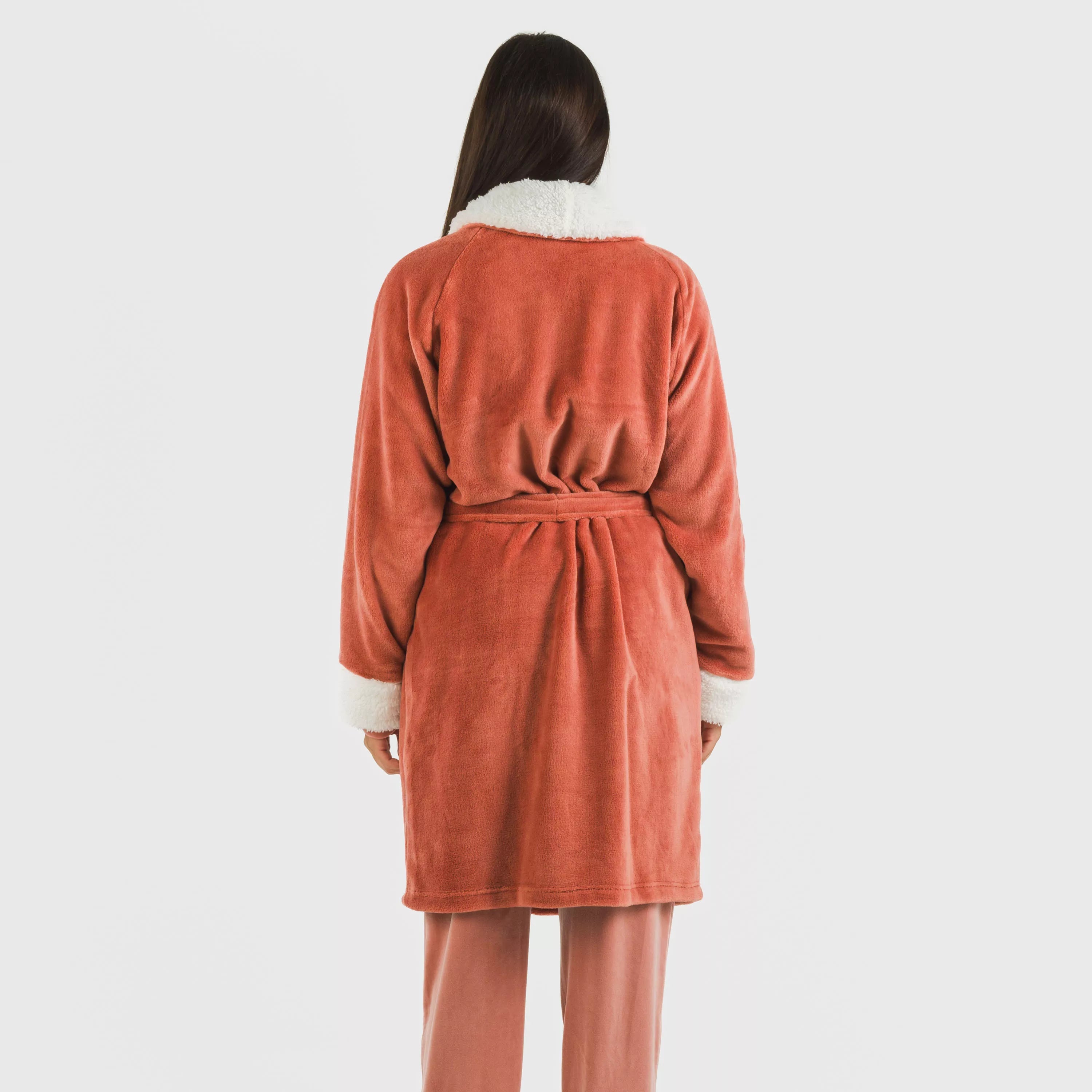 VESTAGLIA IN VELLUTO SHERPA SEMPLICE