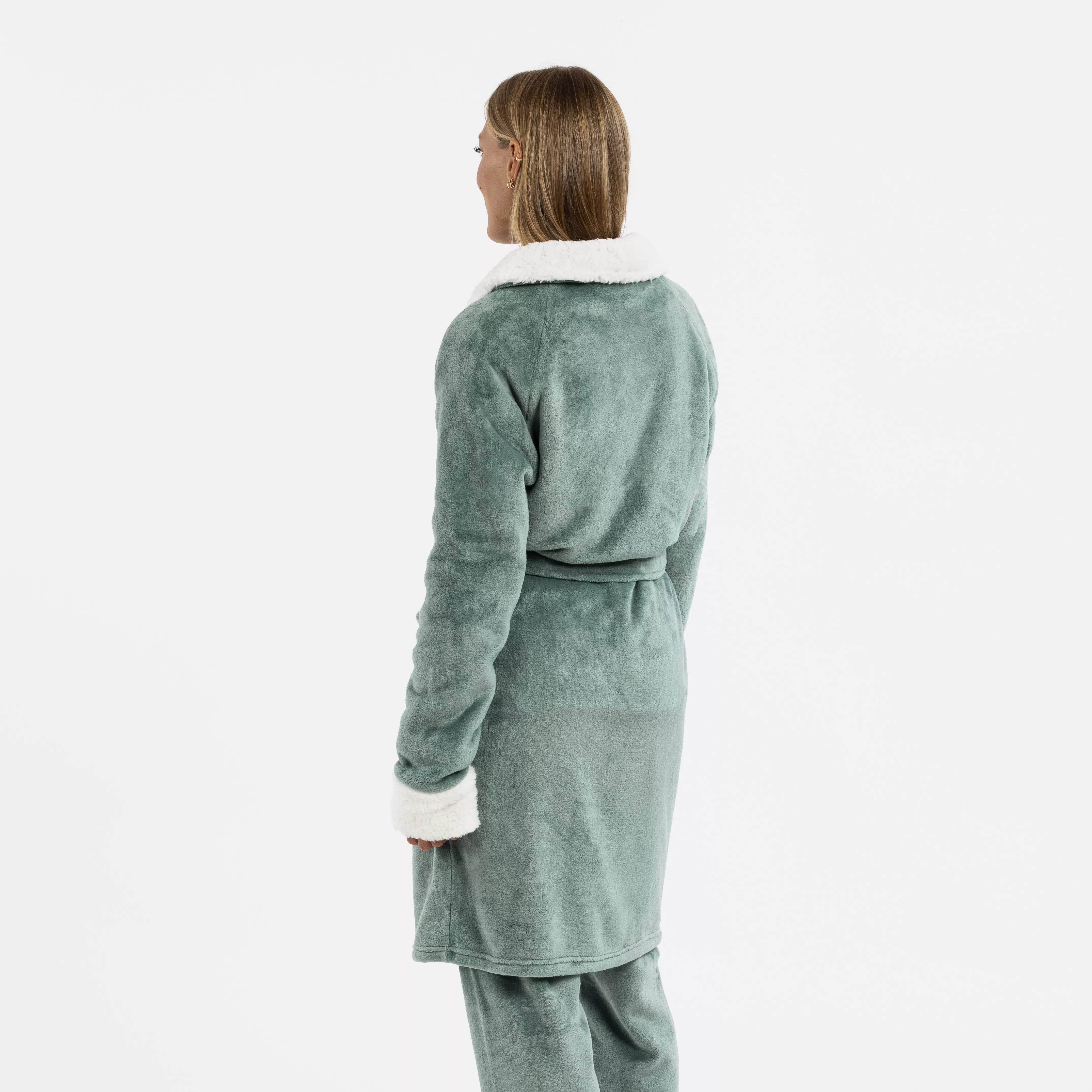 VESTAGLIA IN VELLUTO SHERPA SEMPLICE