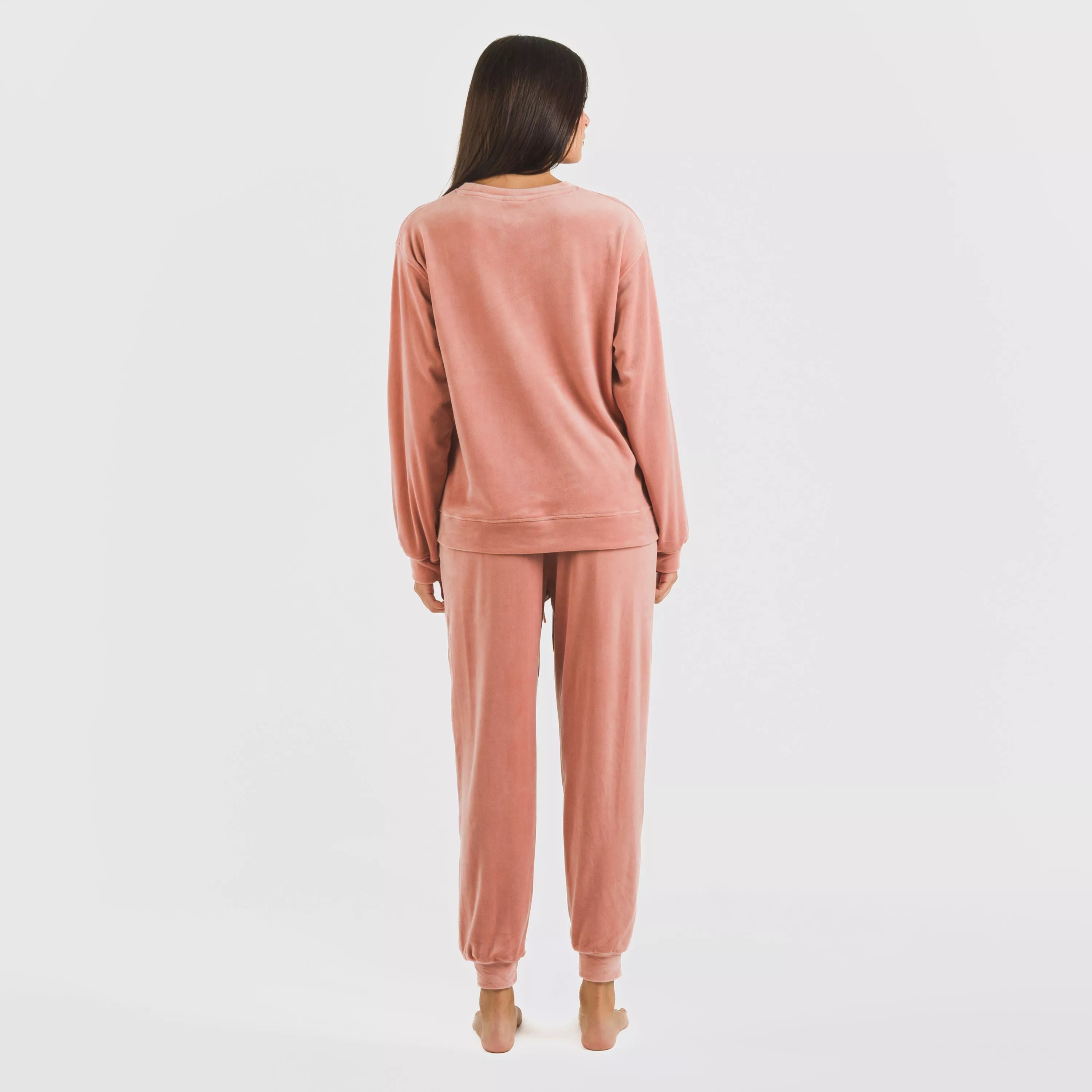 PIGIAMA LUNGO IN VELLUTO SEMPLICE