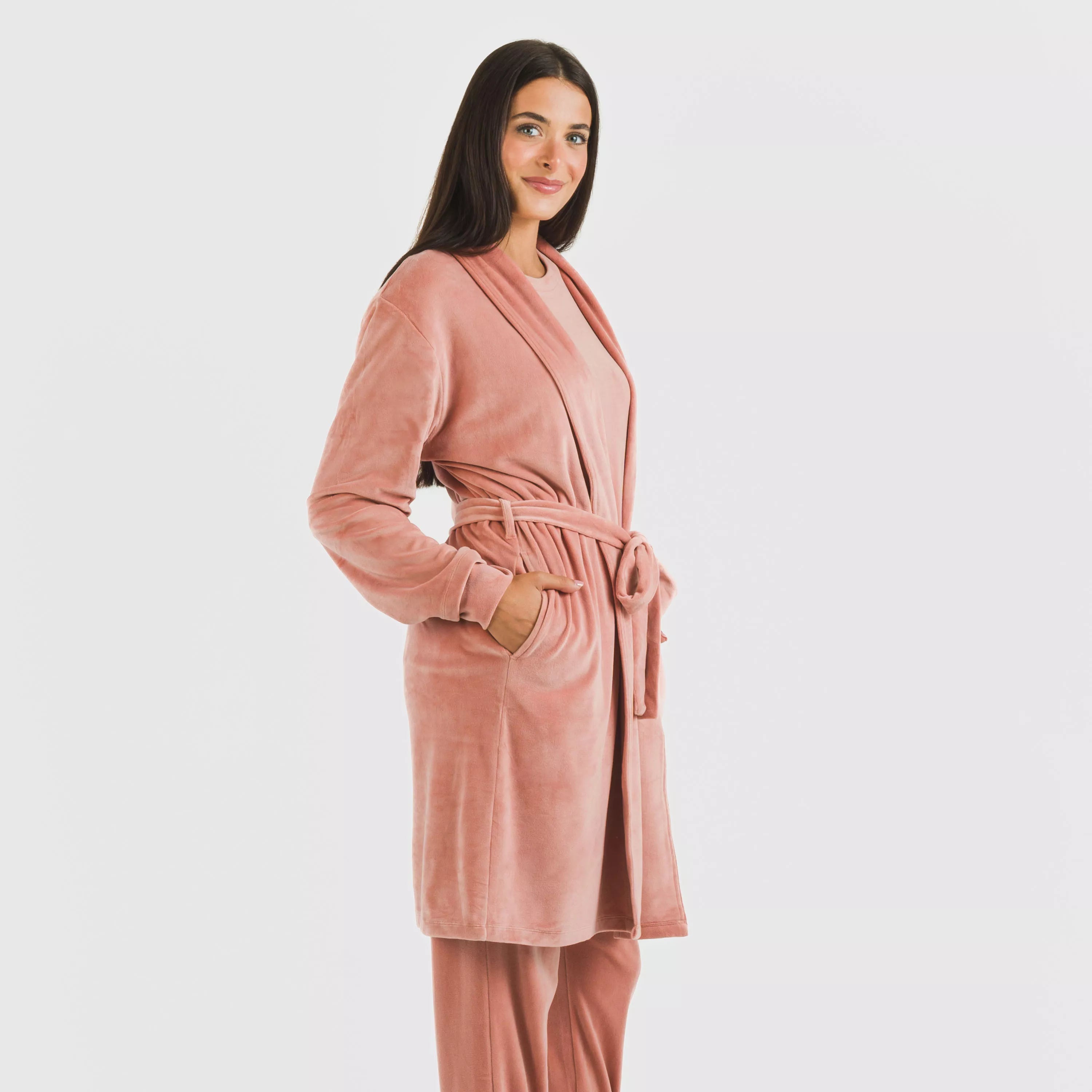 VESTAGLIA IN VELLUTO SEMPLICE