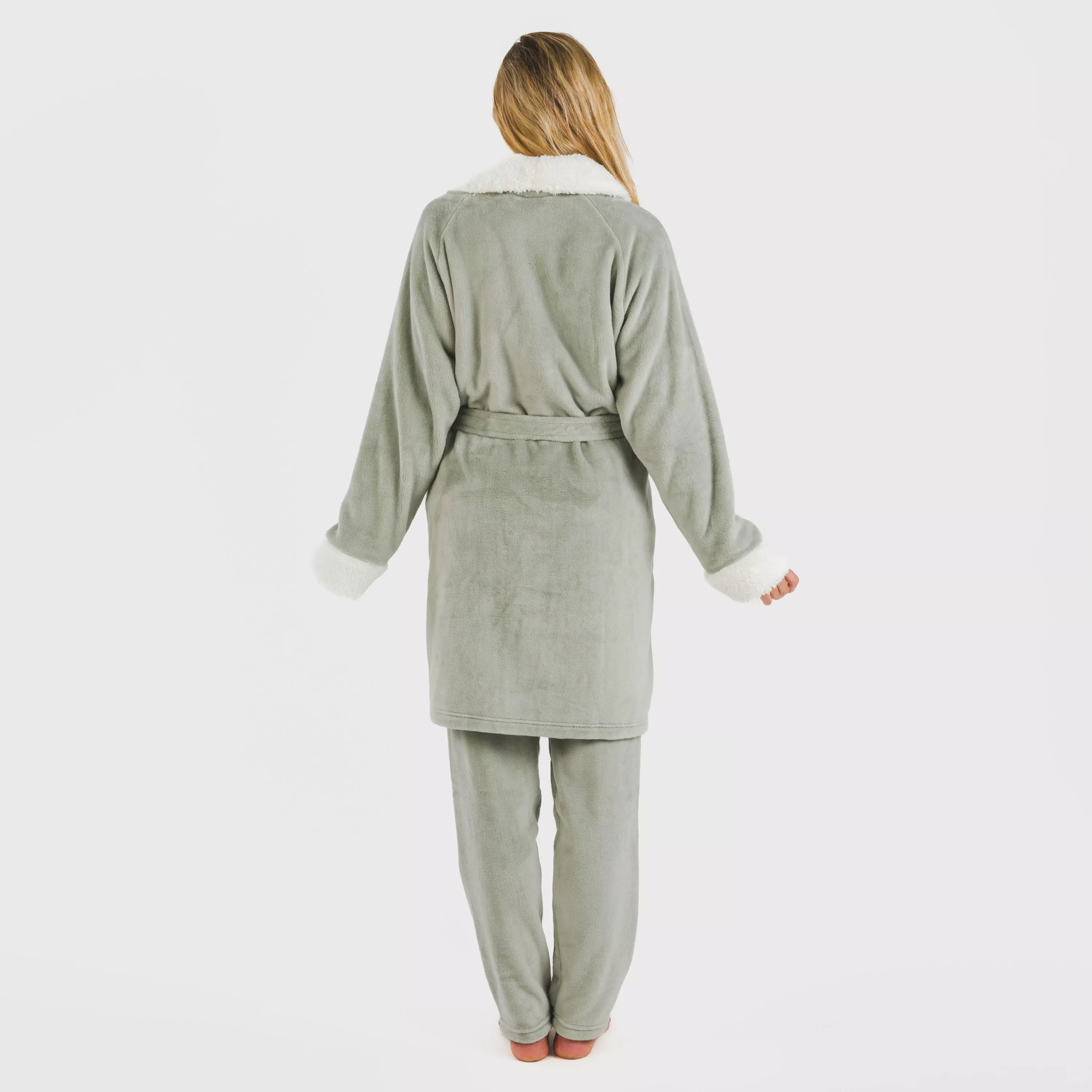 VESTAGLIA IN VELLUTO SHERPA SEMPLICE