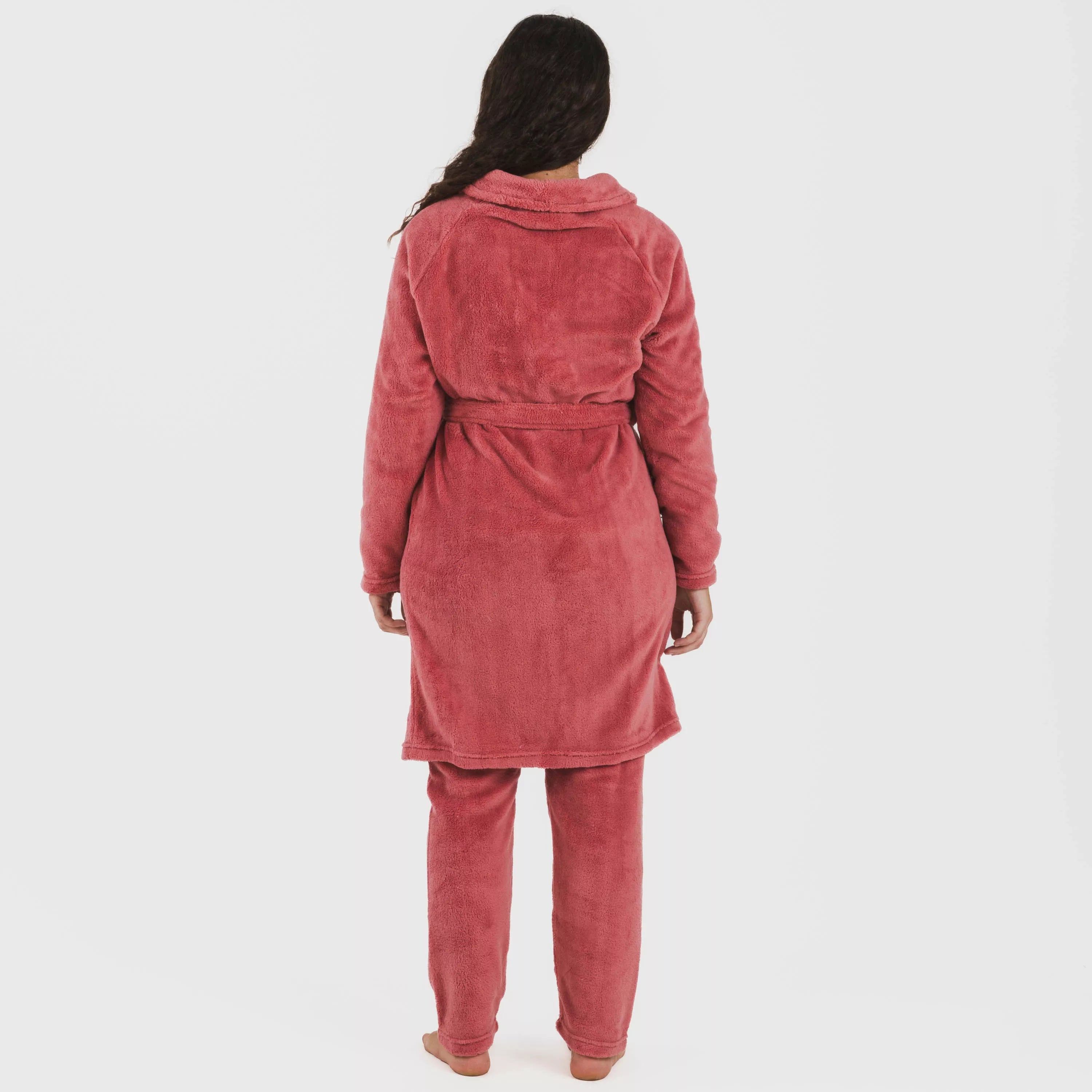 VESTAGLIA CORALLO DA DONNA IN TESSUTO SOLIDO