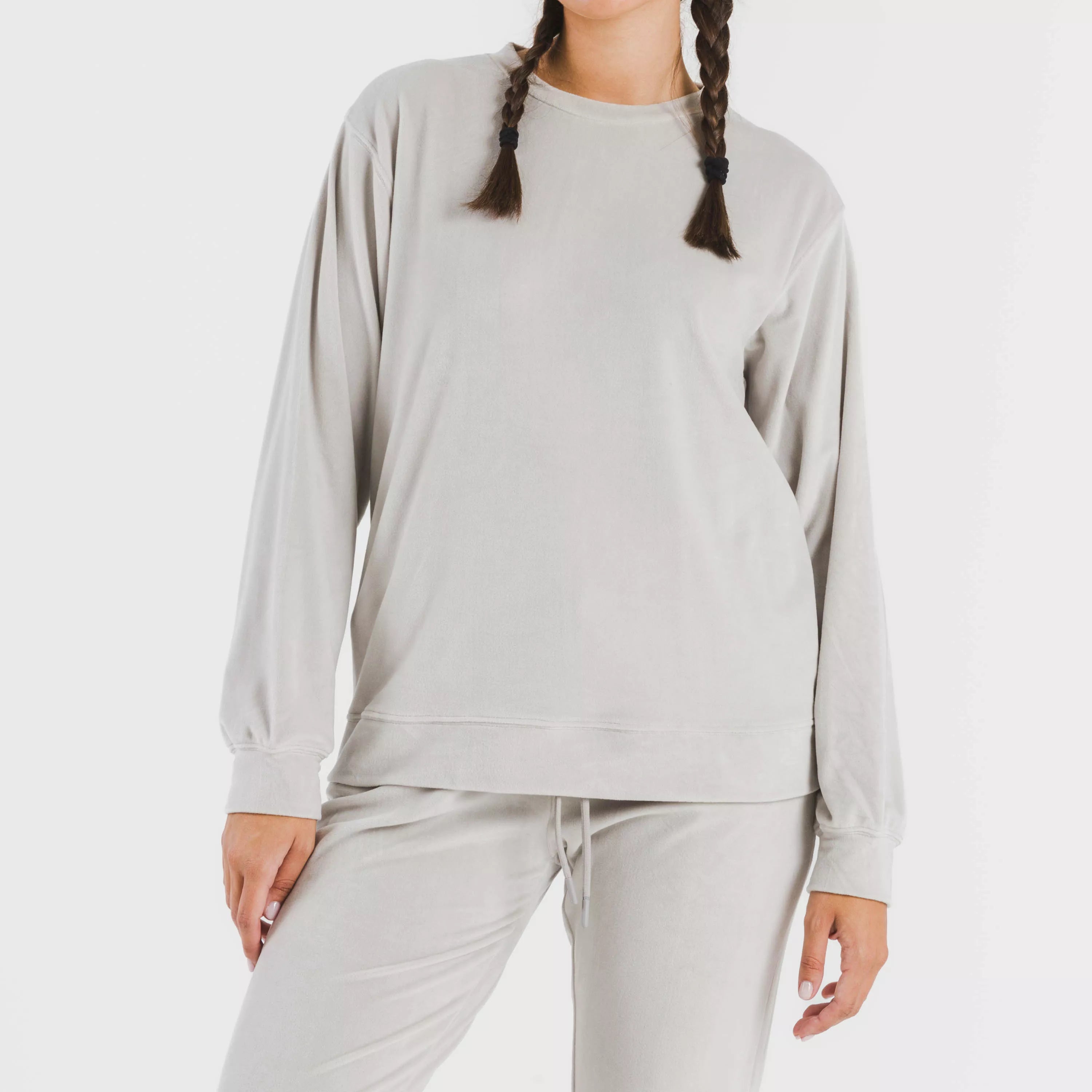 PIGIAMA LUNGO IN VELLUTO SEMPLICE