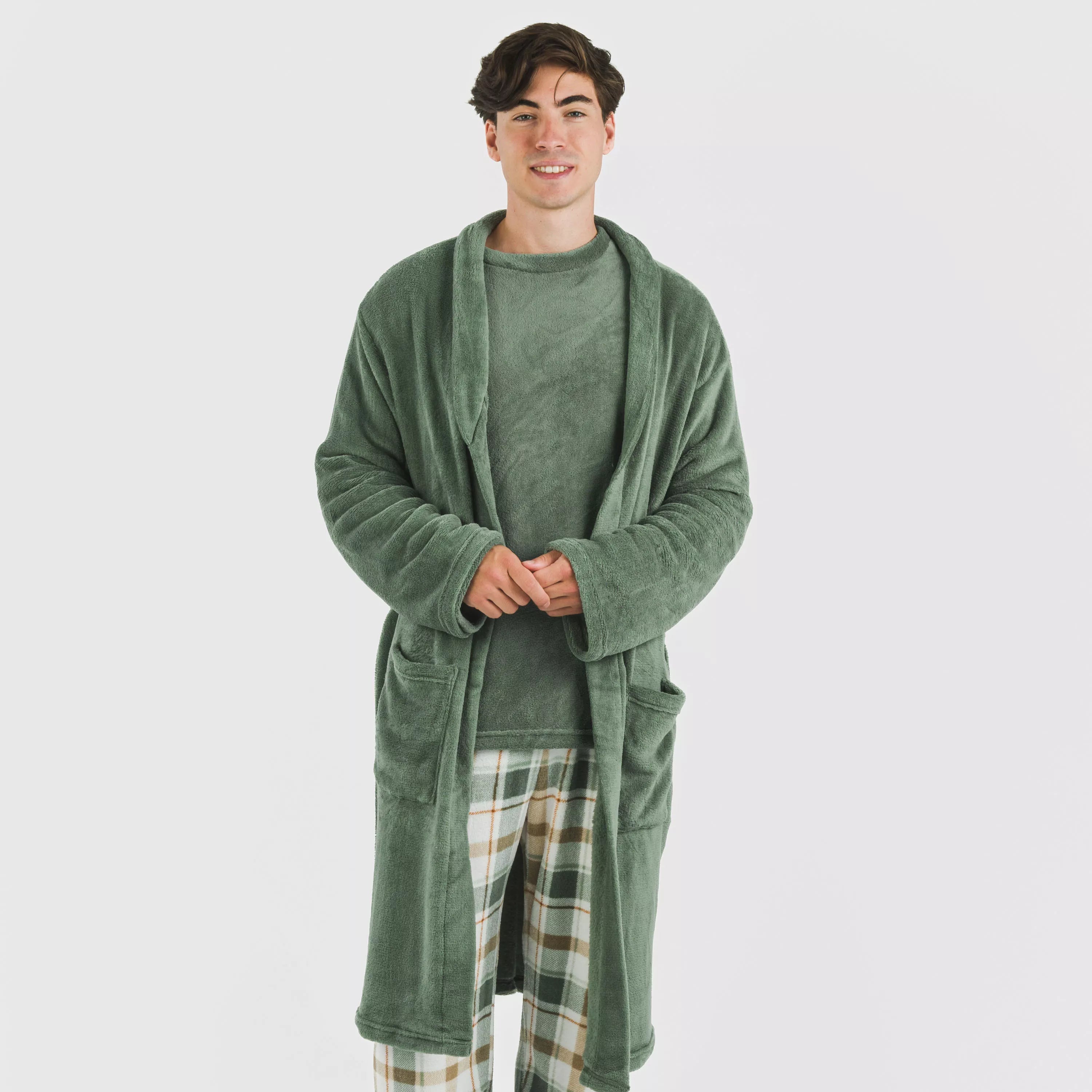 VESTAGLIA CORALLO DA UOMO SOLIDO