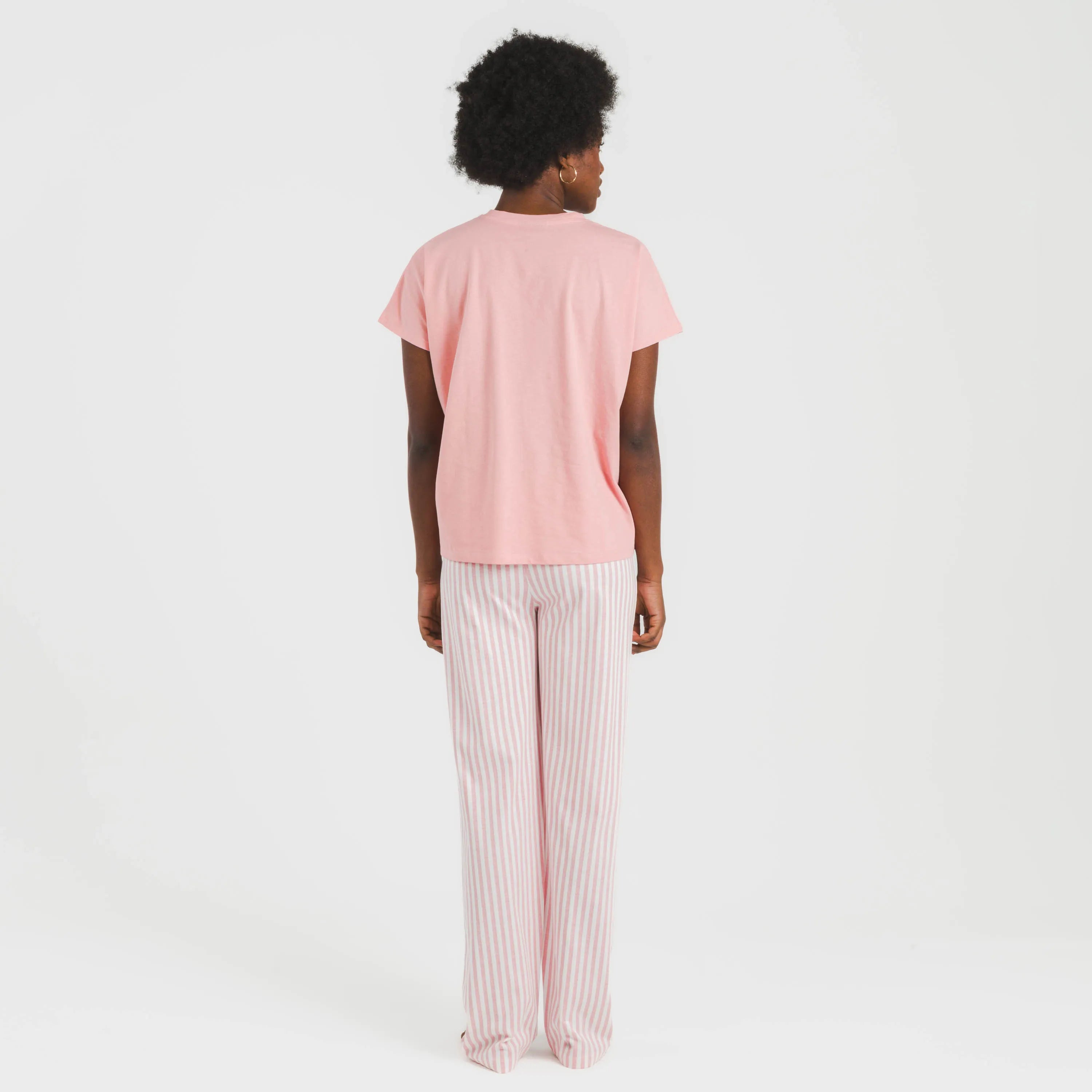 Pigiama lungo da donna M/Fluid Kodac Stripe