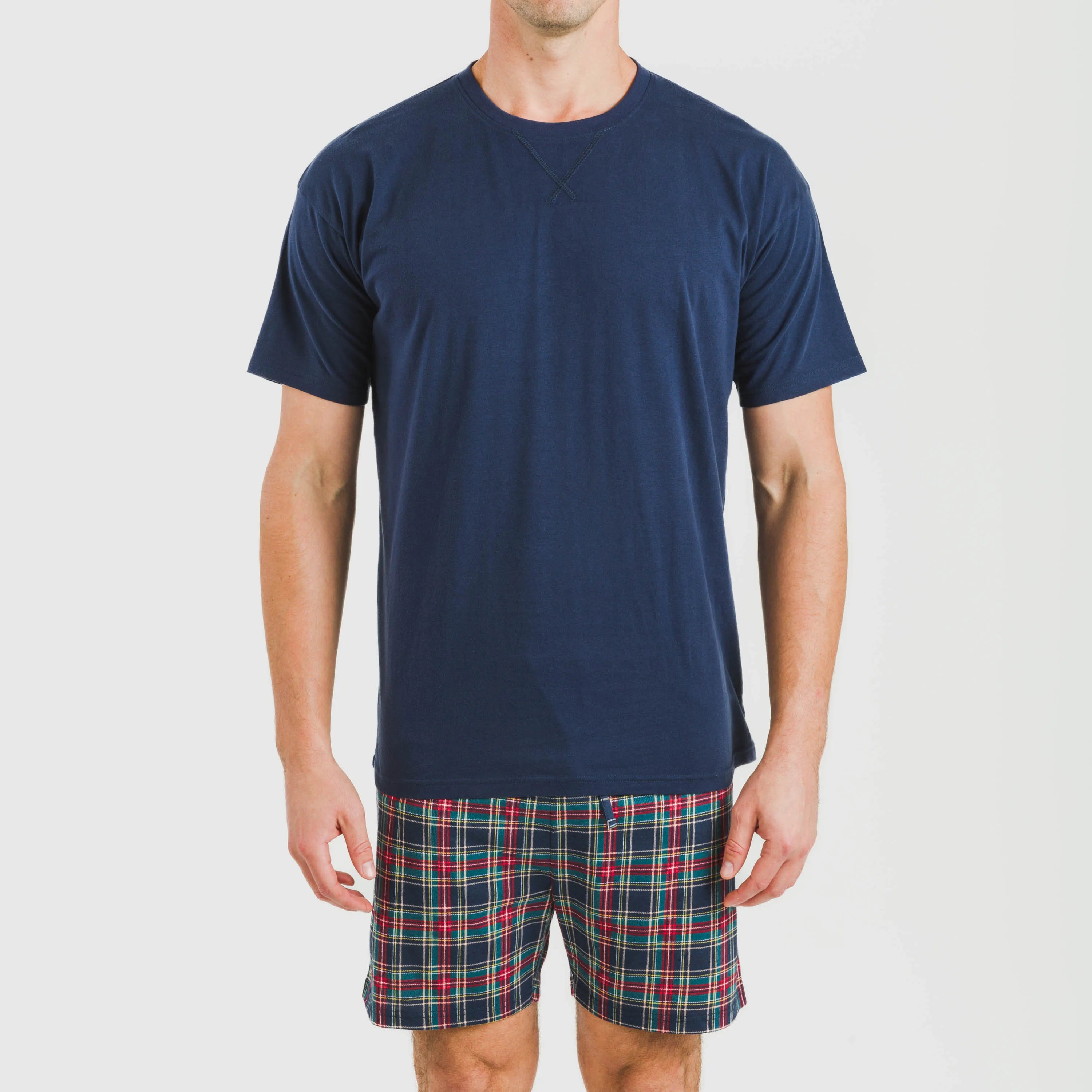 Pigiama corto da uomo, Alg, Zephyr Check