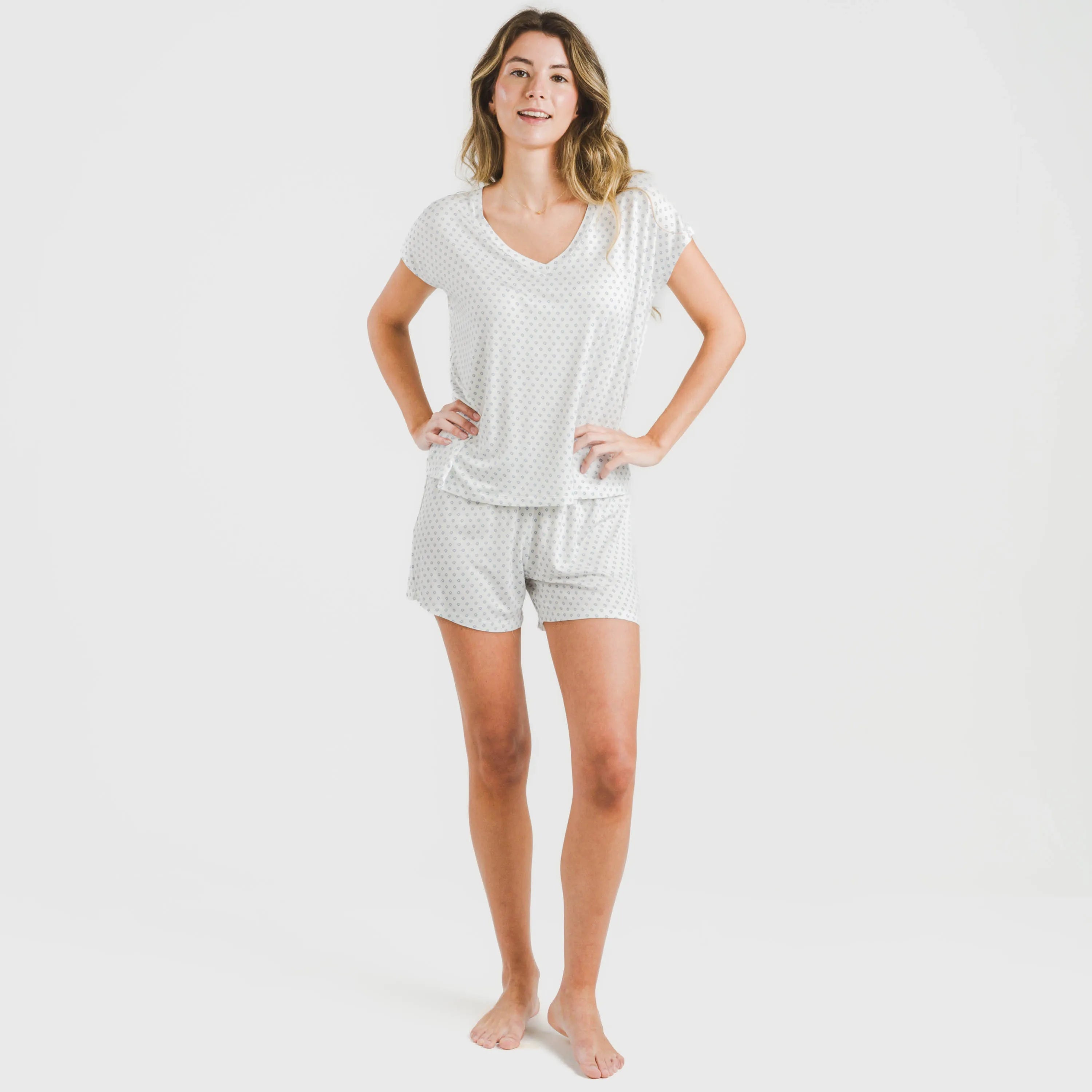 Pigiama da donna CTR M/FLUID VISCOSE VERSO