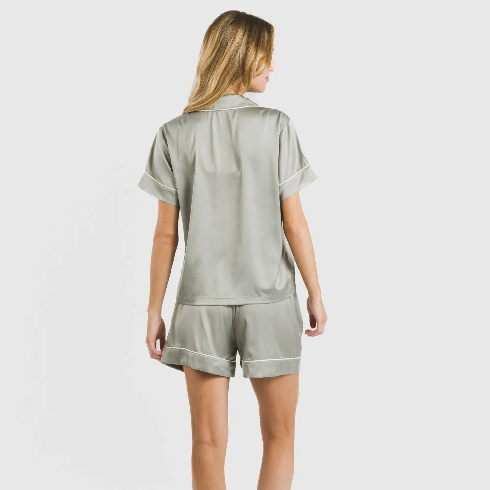 PIGIAMA DA DONNA IN RASO CRT M/C