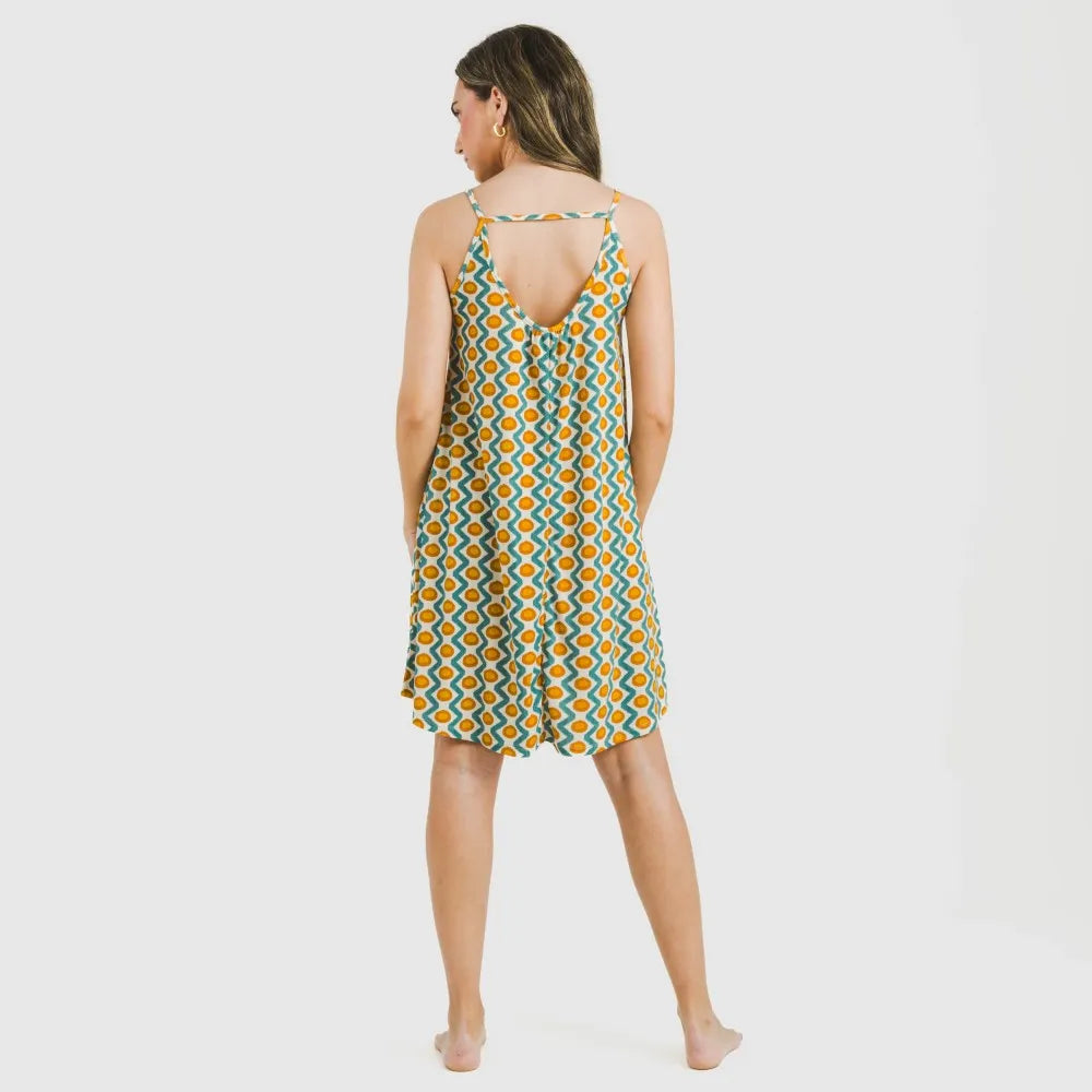 ABITO CORTO IN CREPE NAYA CON CINTURINO