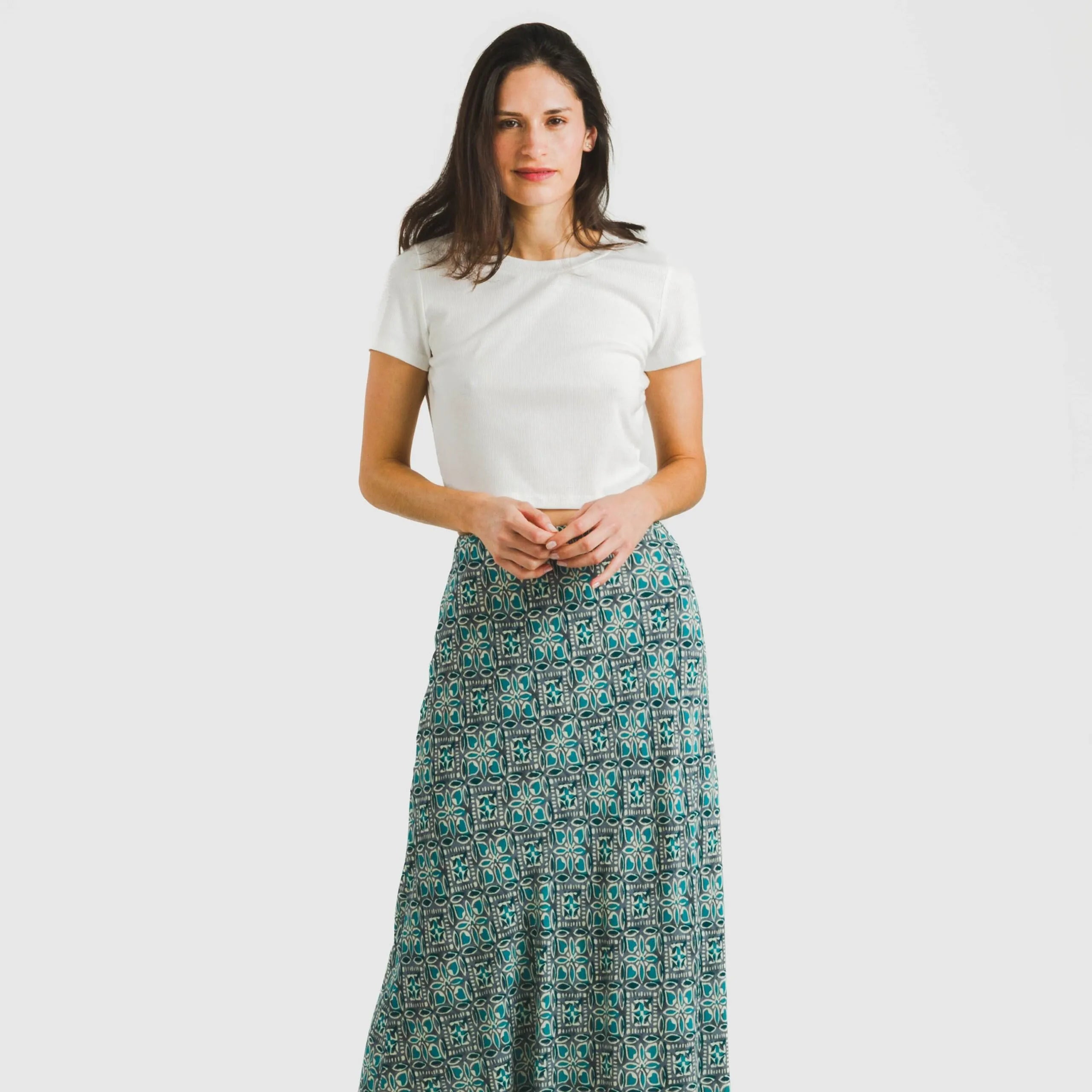 GONNA MIDI BAMBULA MALURA IN VISCOSA