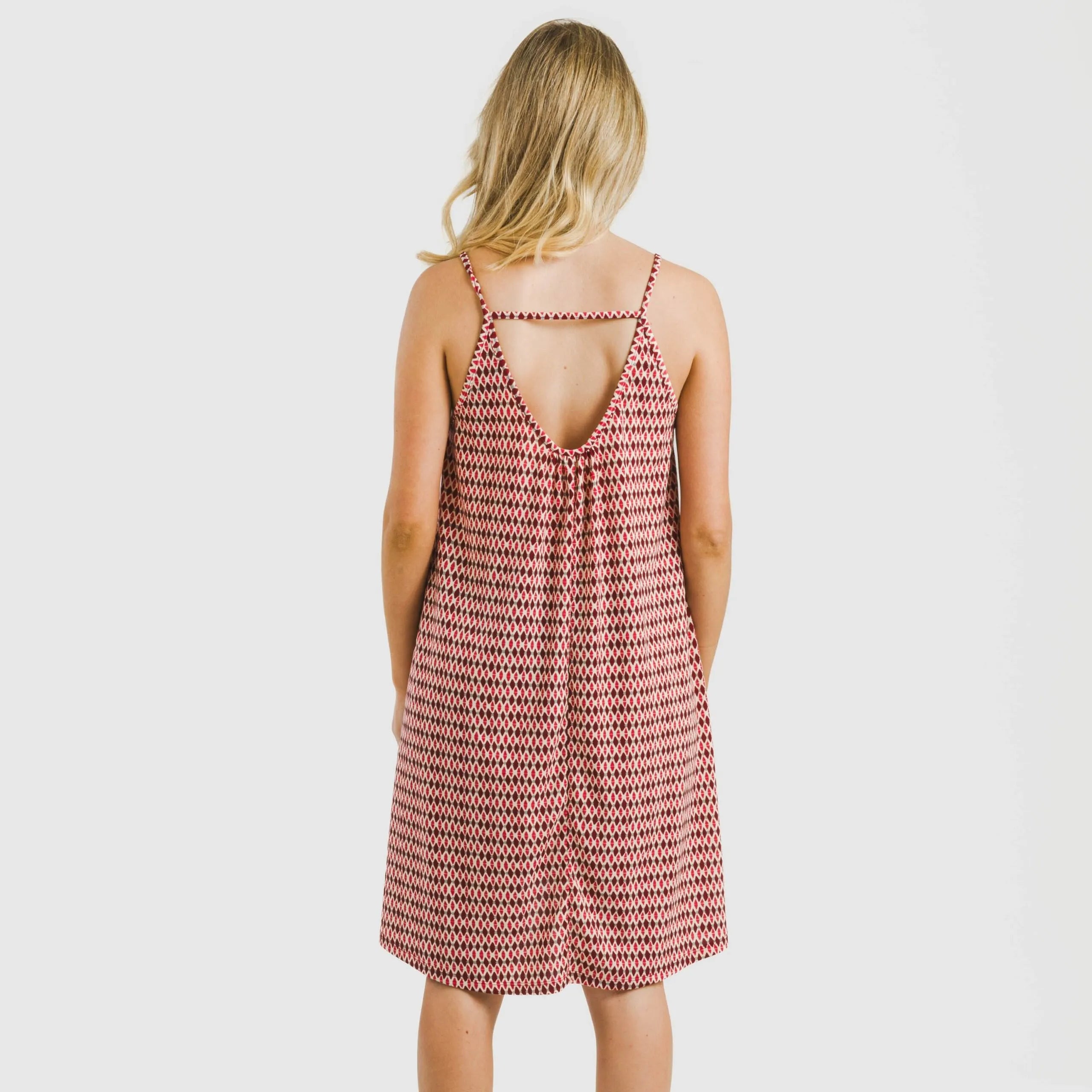 Abito corto con spalline di Jannat Crepe