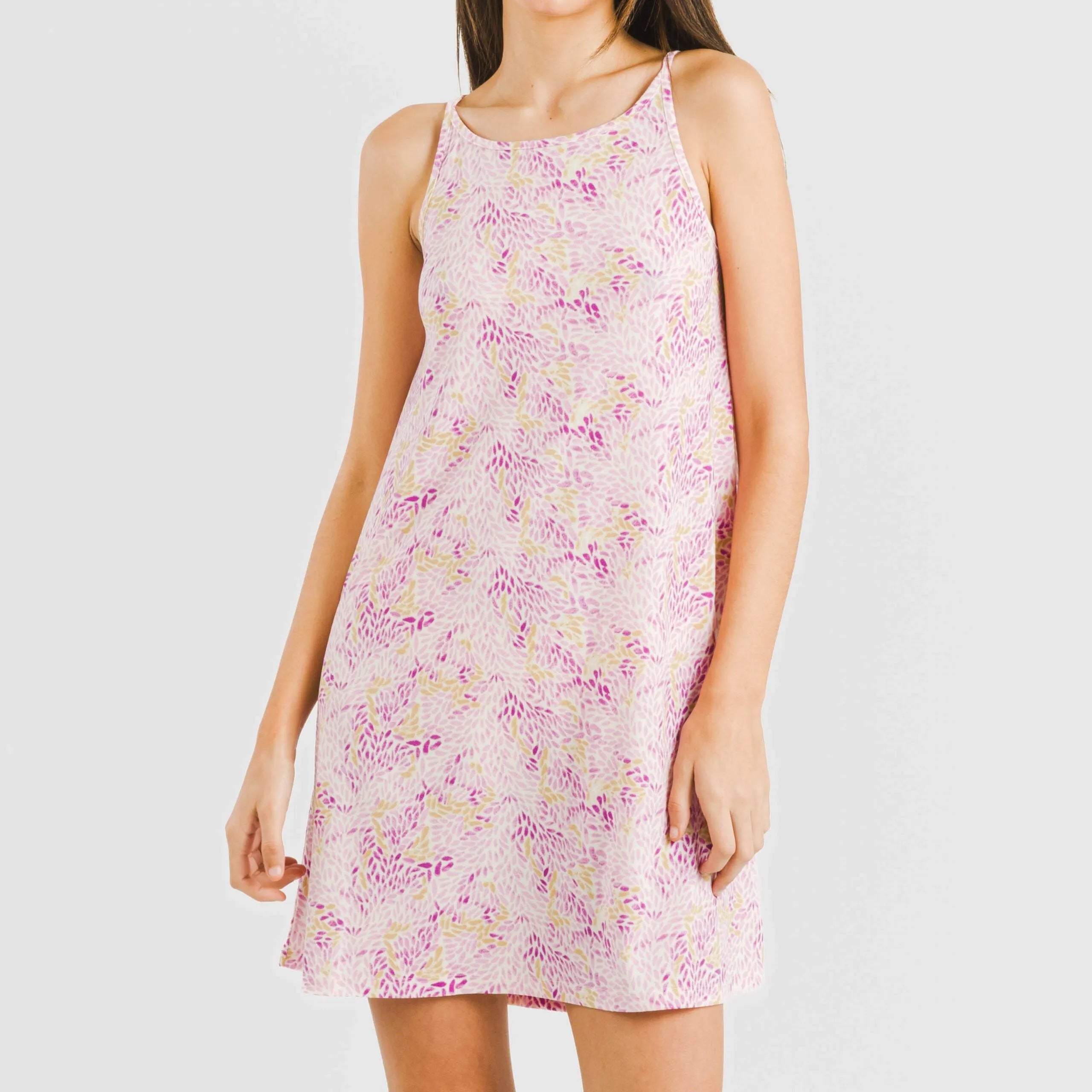 ABITO CORTO IN CREPE ARUNA CON CINTURINO