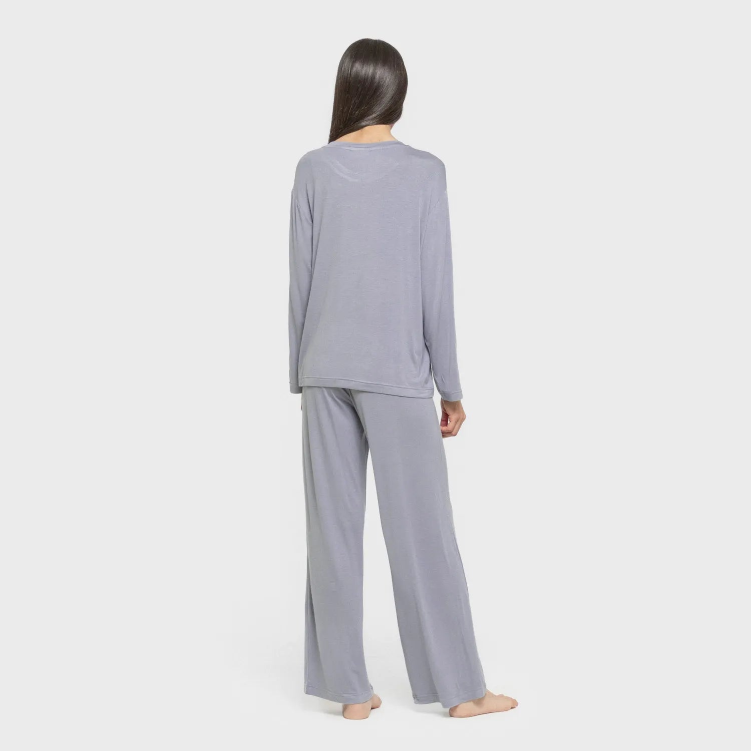 PIGIAMA LUNGO IN VISCOSA DA DONNA SEMPLICE