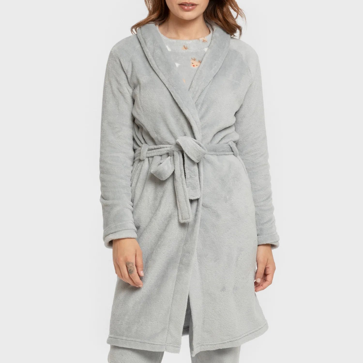 VESTAGLIA CORALLO DA DONNA IN TESSUTO SOLIDO