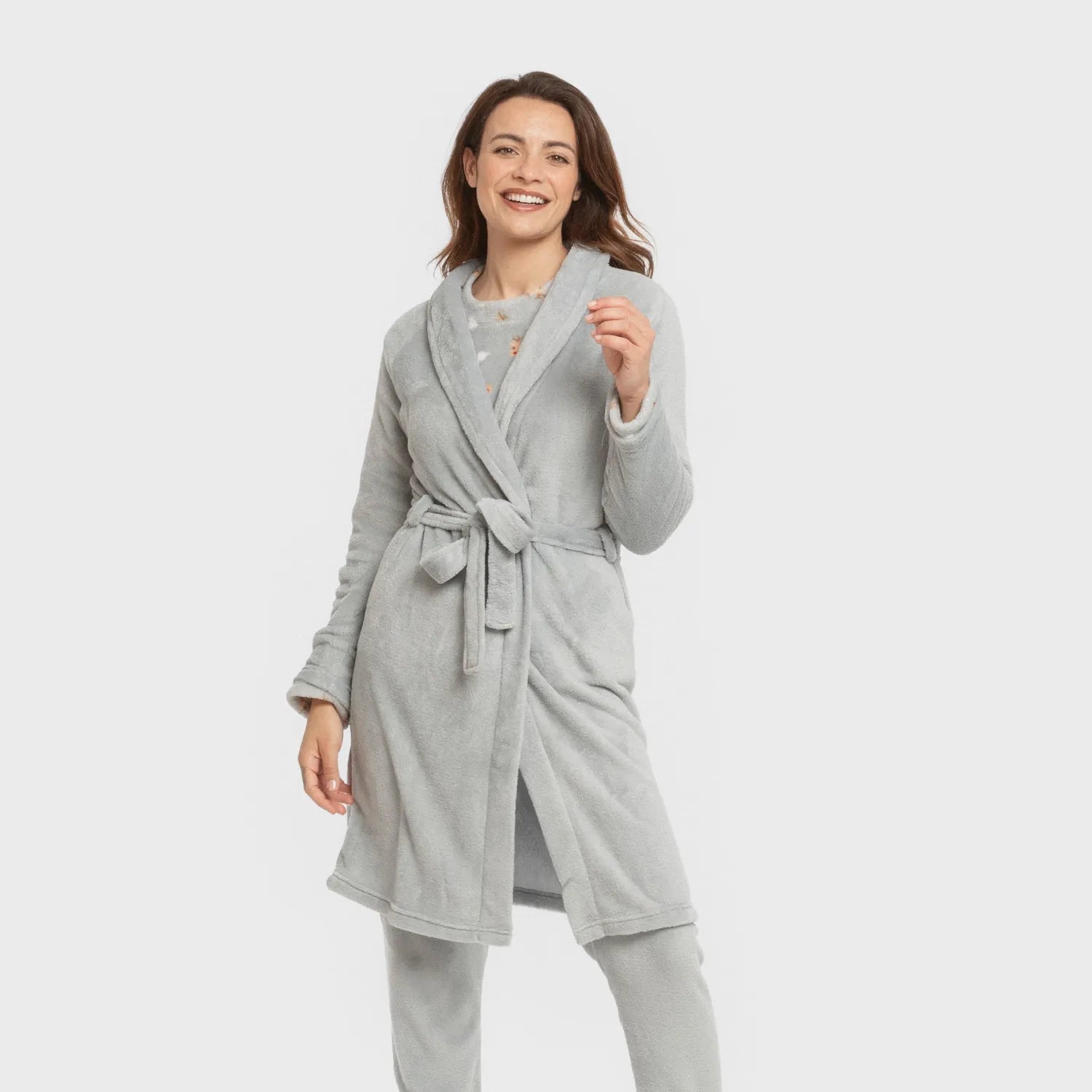 VESTAGLIA CORALLO DA DONNA IN TESSUTO SOLIDO