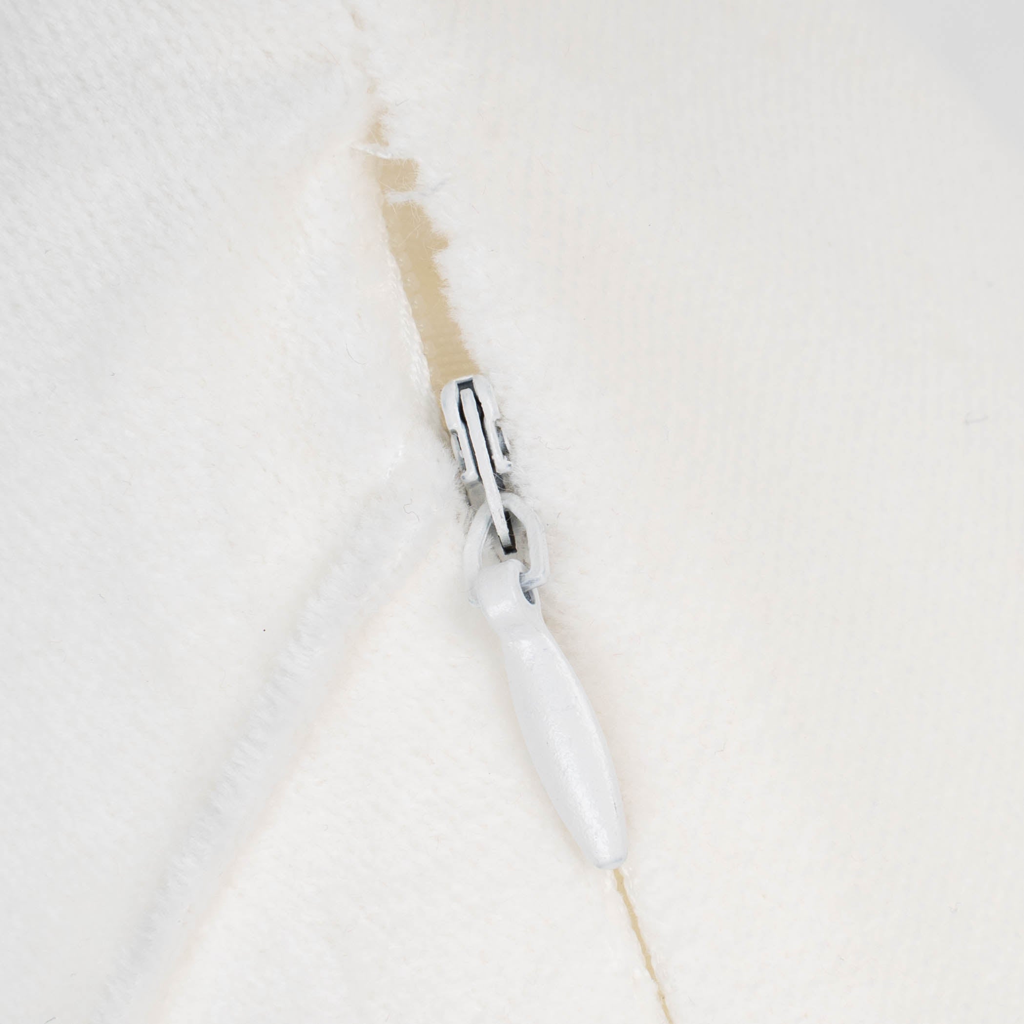 Cojín rectangular terciopelo algodón Rombo blanco - funda + relleno