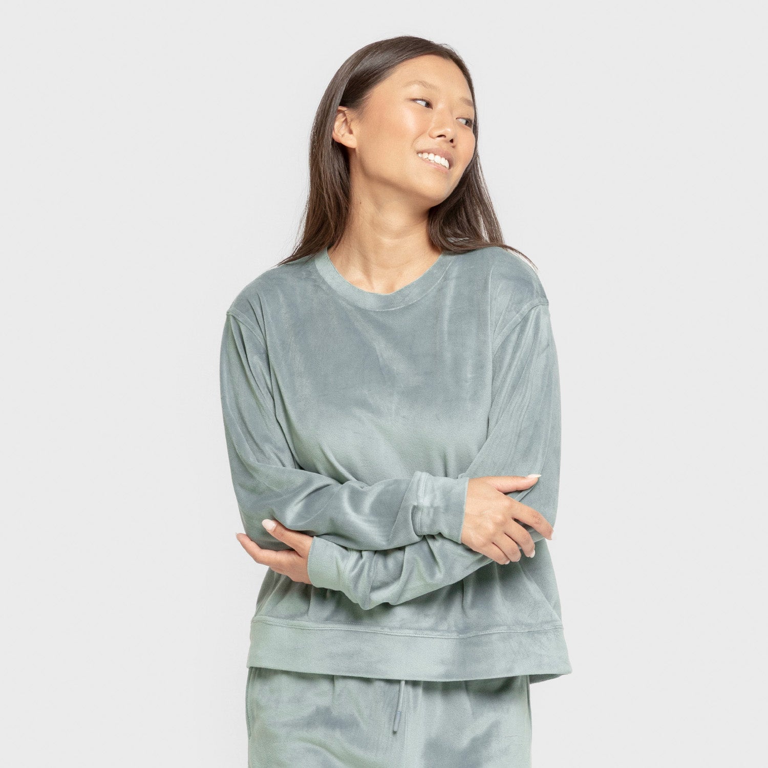 Pijama terciopelo super soft liso Agua Marina