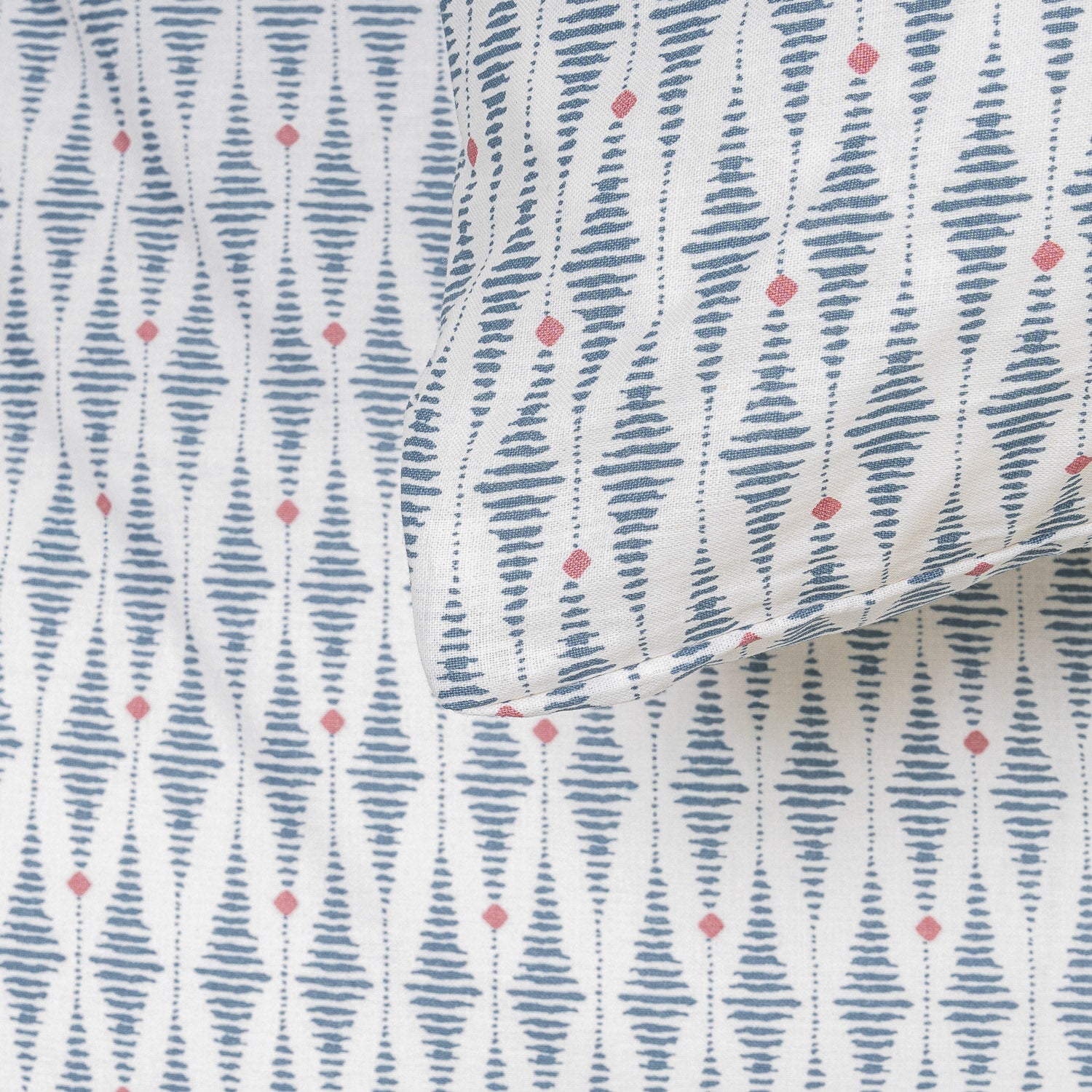 Capa de edredão de algodão Noruega azul esverdeado