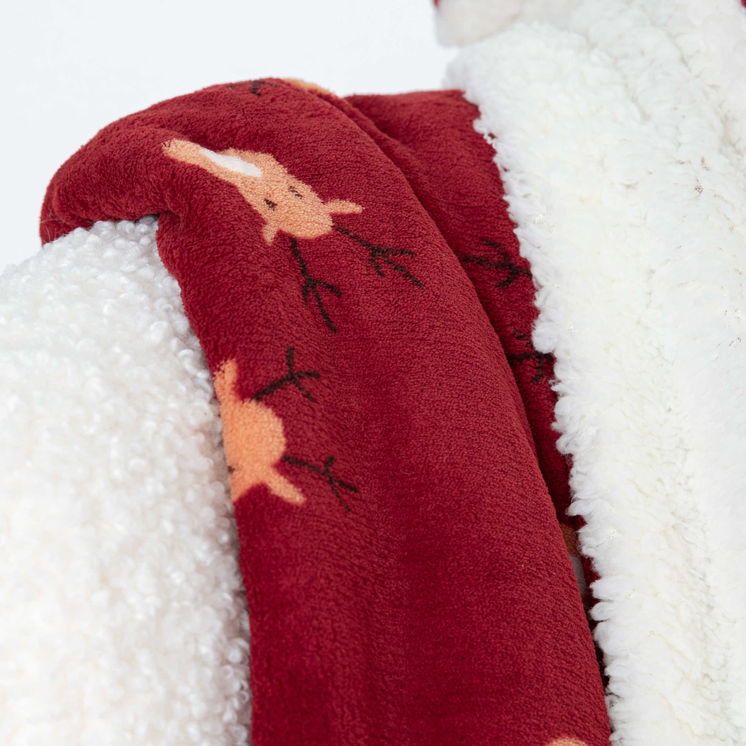 Coperta sherpa Tatin bordeaux