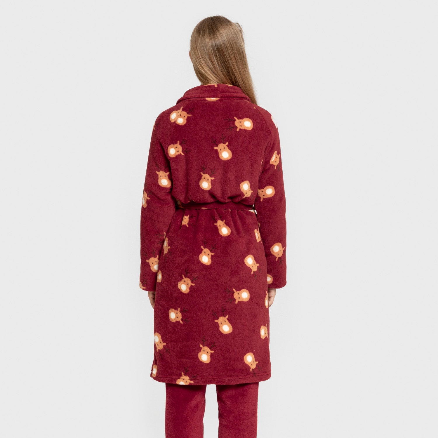 Accappatoio in coral Tatin bordeaux