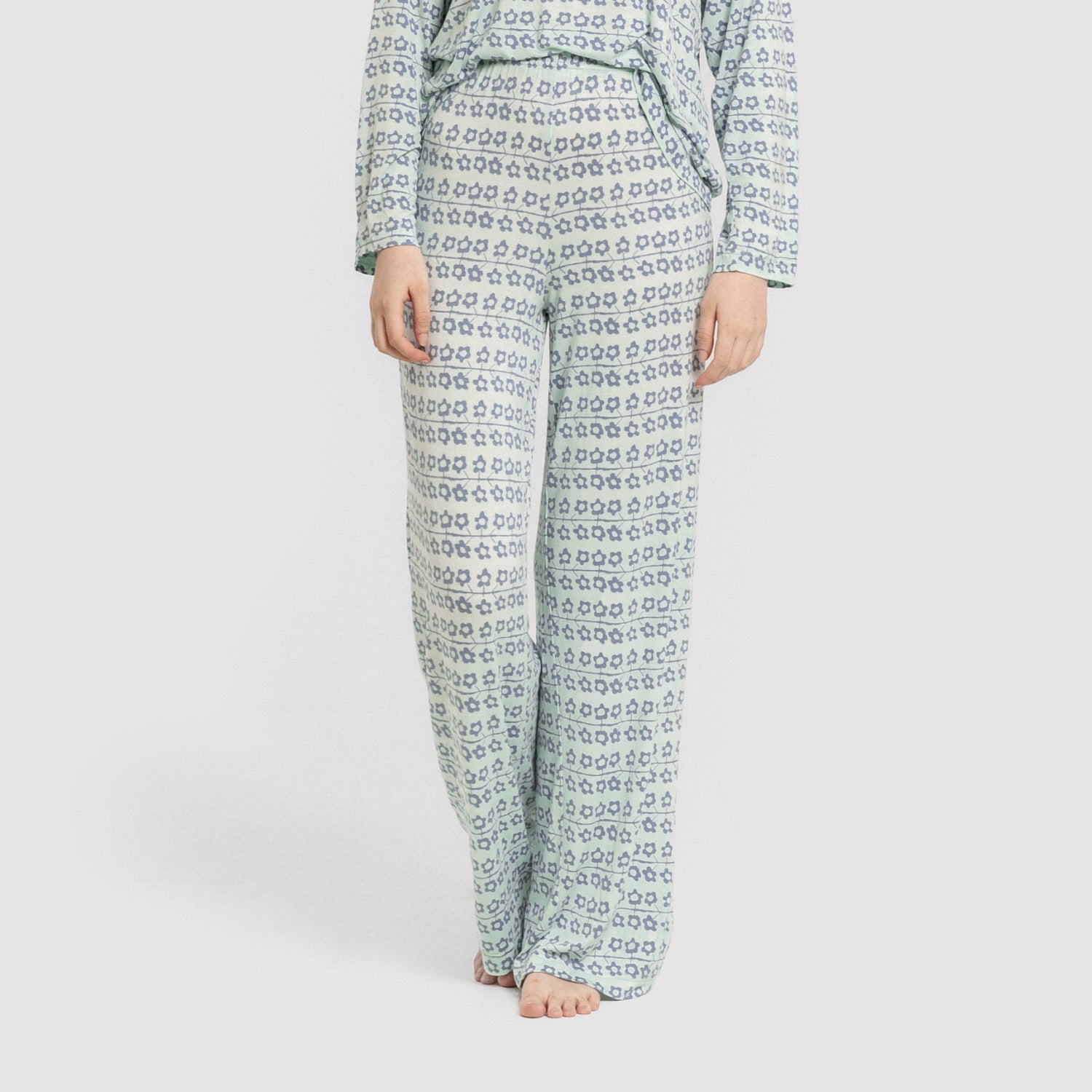 Pijama largo viscosa mujer Capricornio rosa