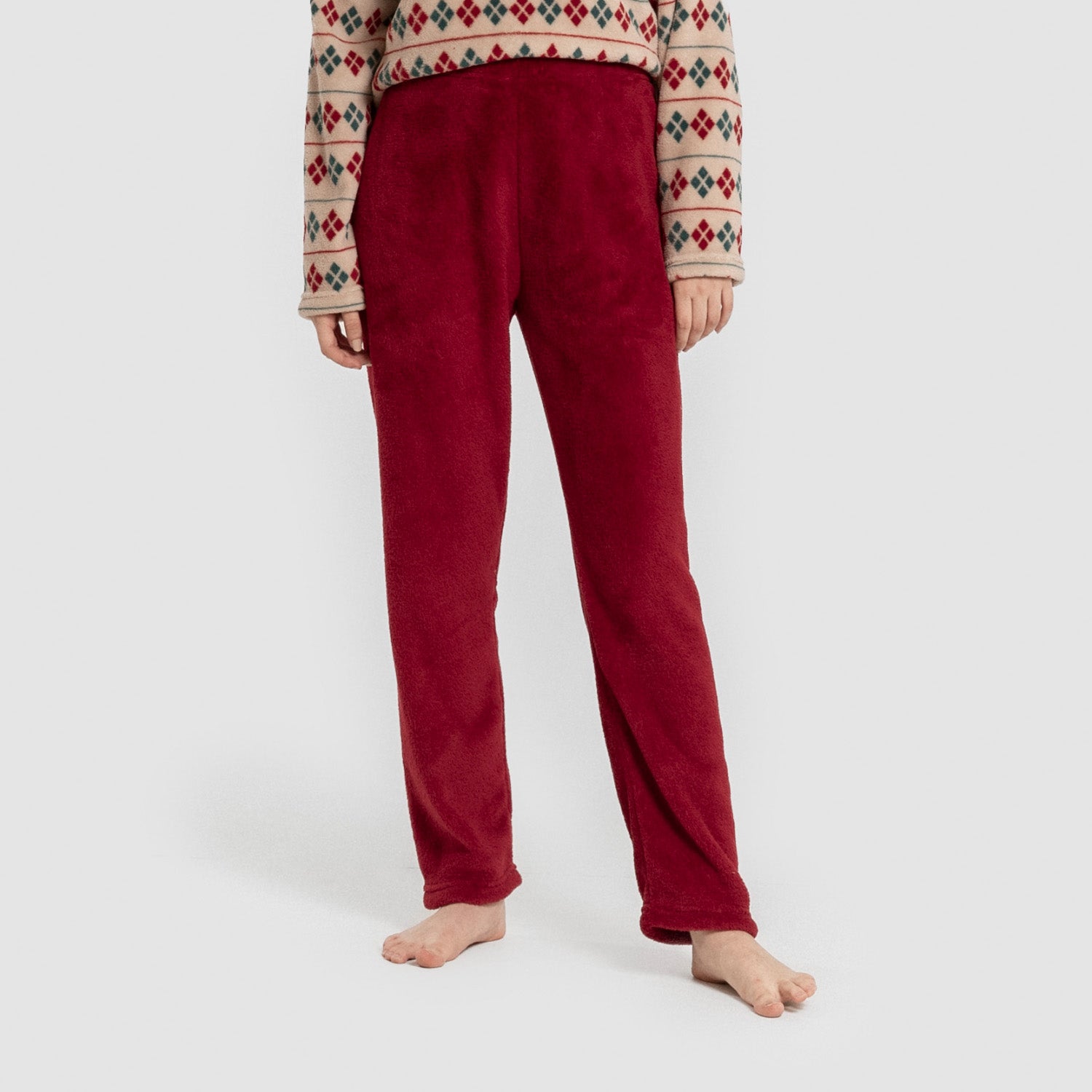 Pijama coral mujer Casimira burdeos
