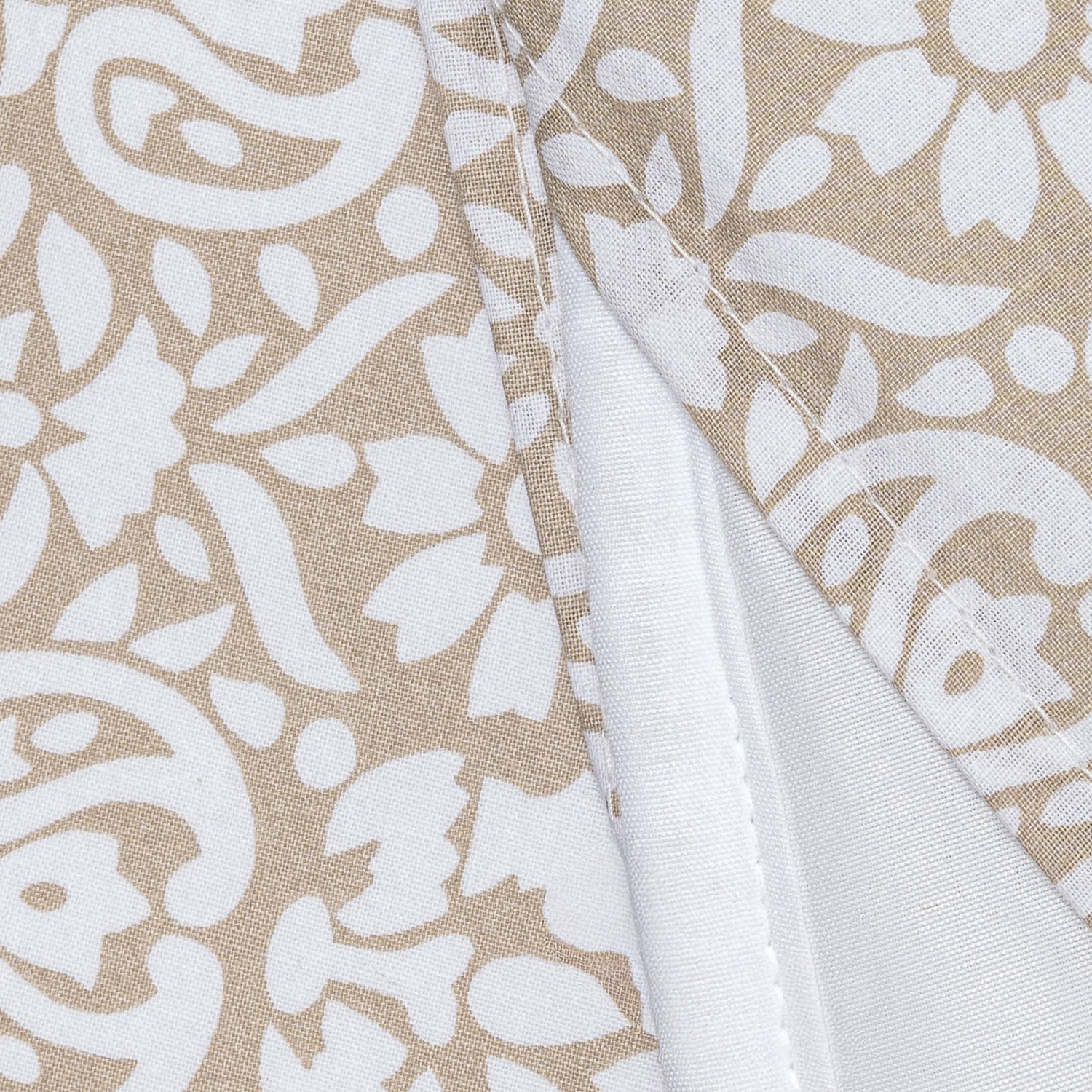 Capa de edredão de algodão Matilde taupe