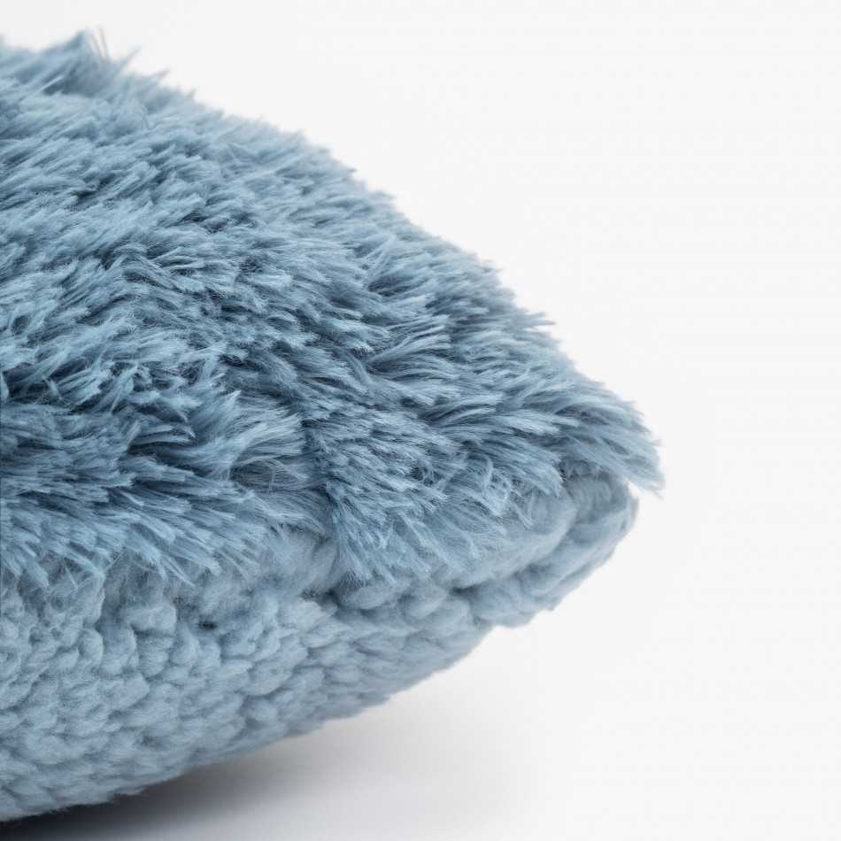 Coperta pelo sherpa indaco