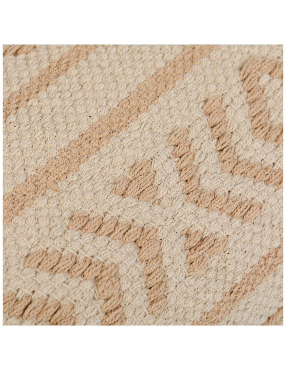 Cuscino quadrato cotone Fiona sabbia 45x45 -federa+imbottitura