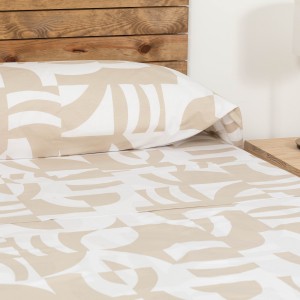 Set di lenzuola cotone Martineli beige sabbia