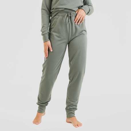 Pantaloni donna verde militare best sale