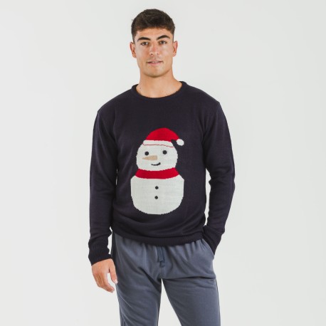 Maglione uomo Snowy blu navy