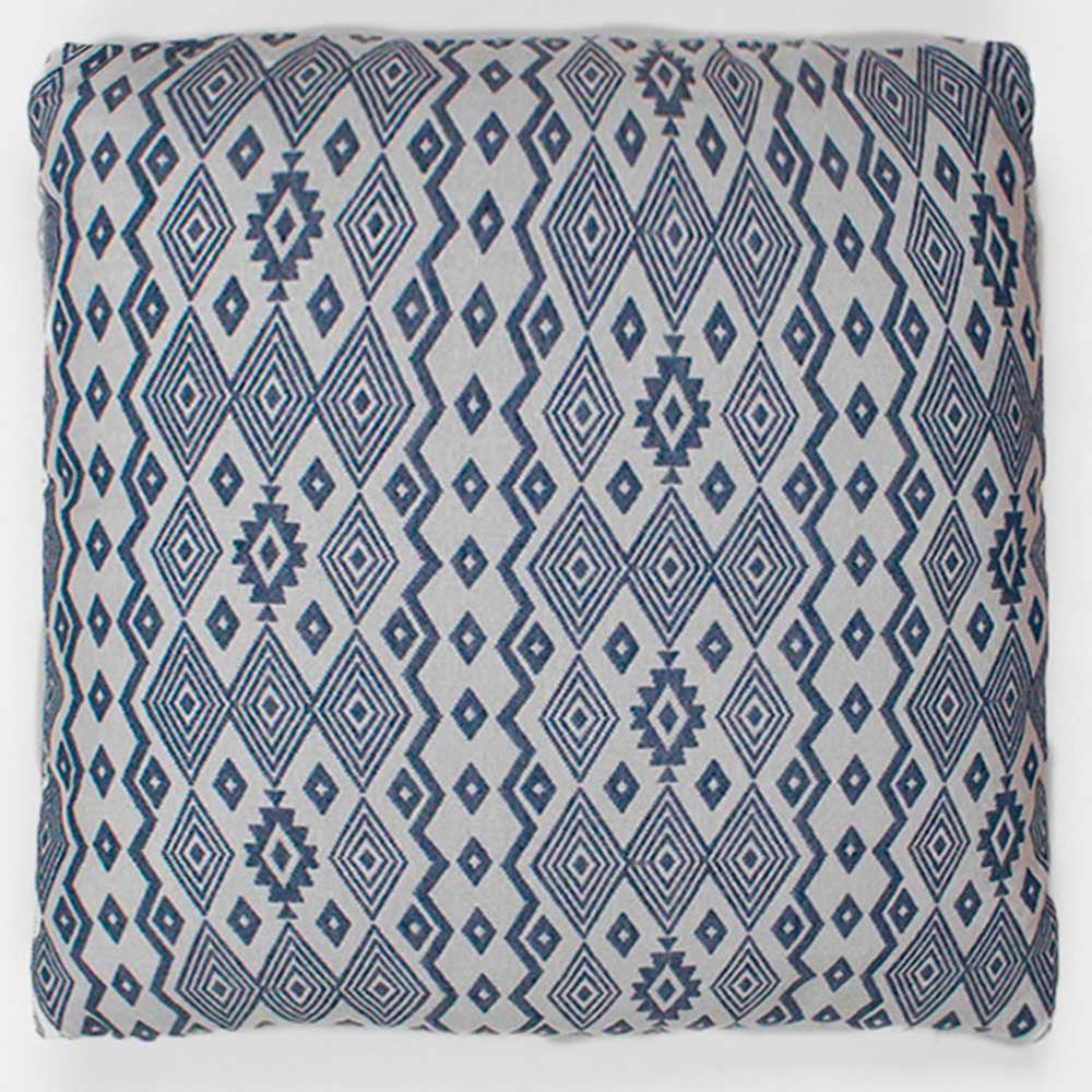 CUSCINO MADRAS JACQUARD 02 BLU